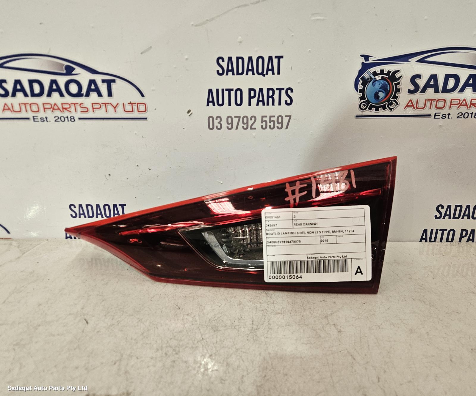 Mazda 3 Rear Garnish