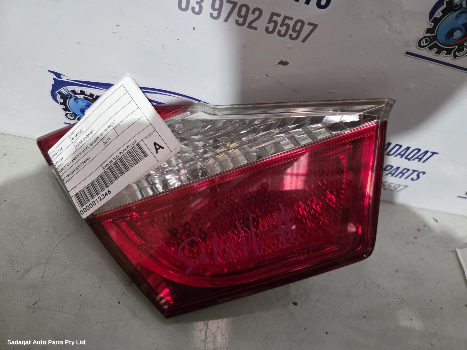 Toyota Aurion Rear Garnish