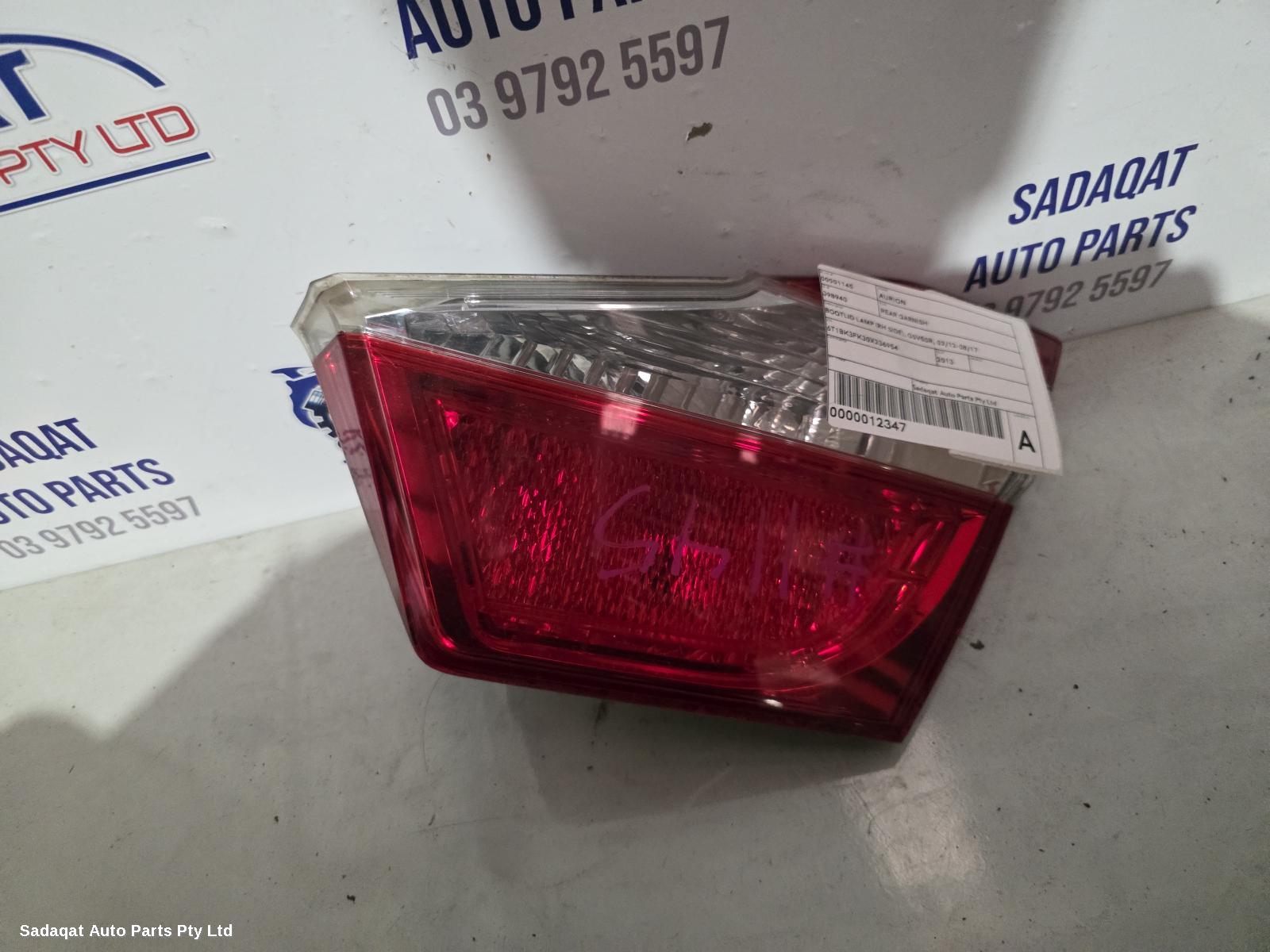 Toyota Aurion Rear Garnish