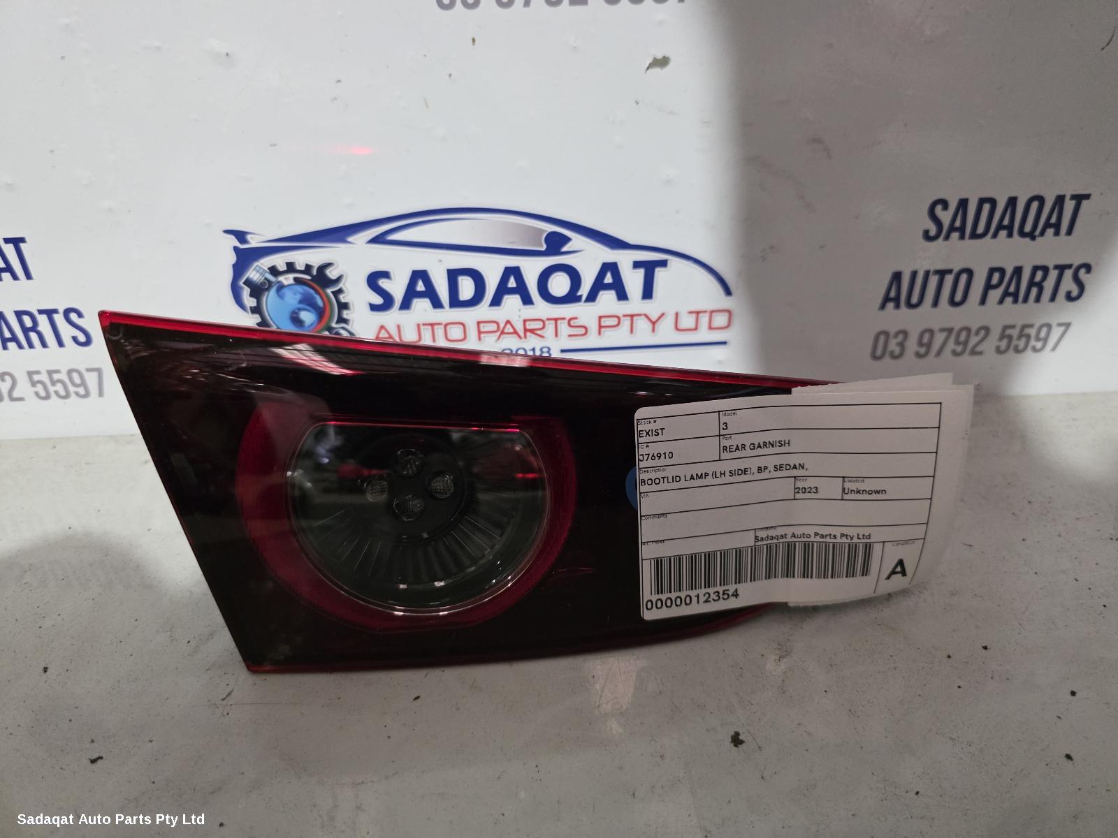 Mazda 3 Rear Garnish