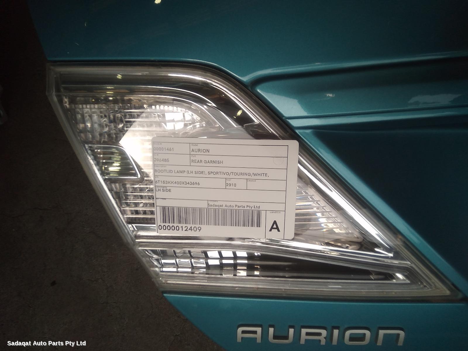 Toyota Aurion Rear Garnish