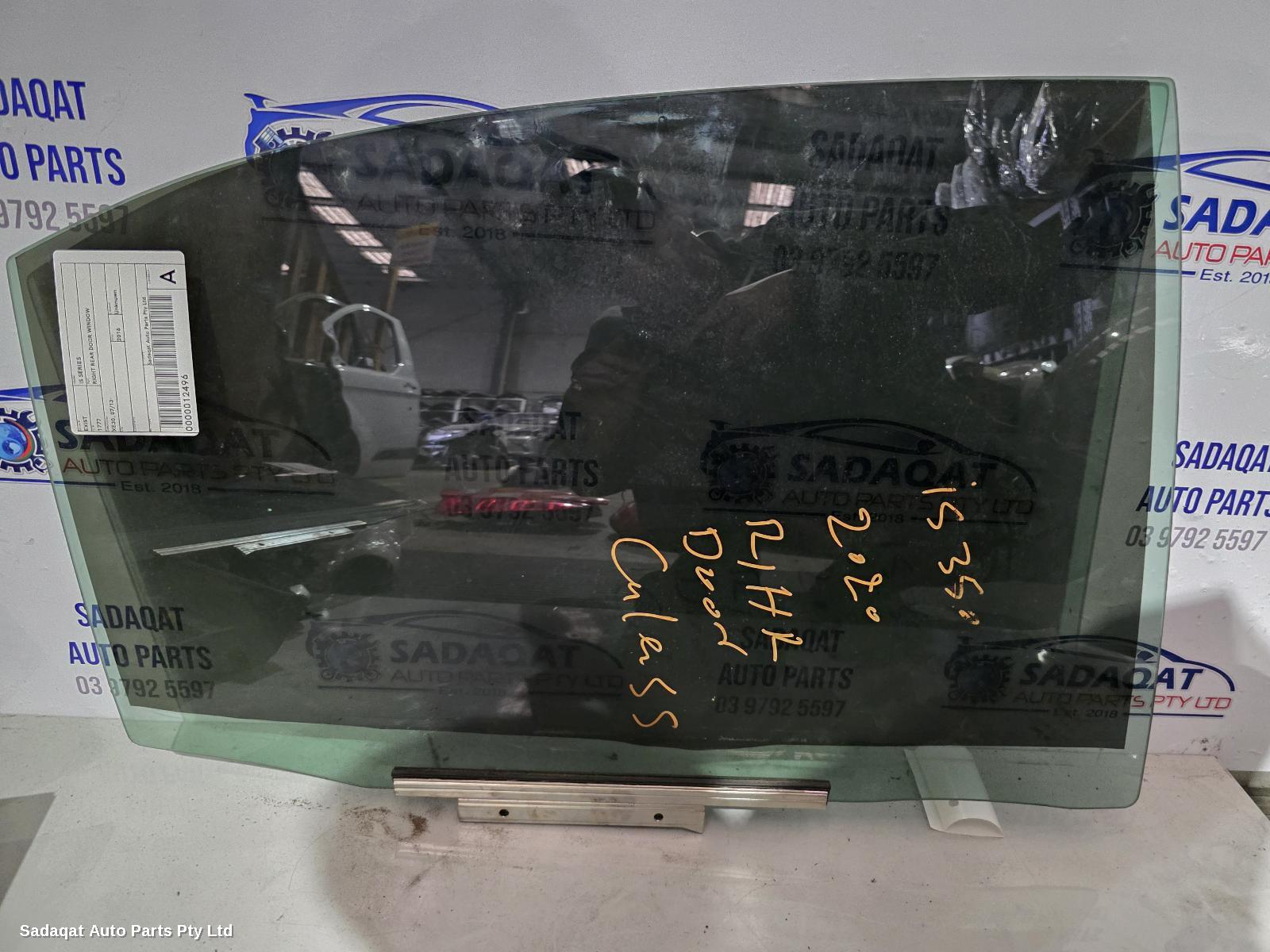 Lexus Is Series Right Rear Door Window