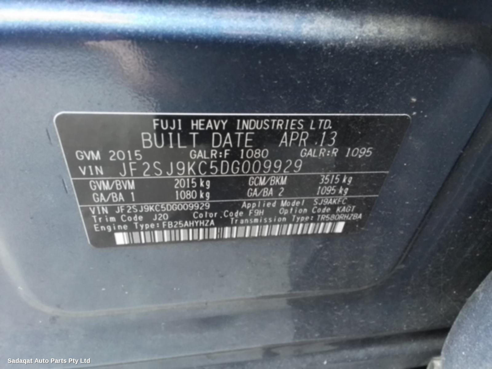 Subaru Forester Courtesy Light