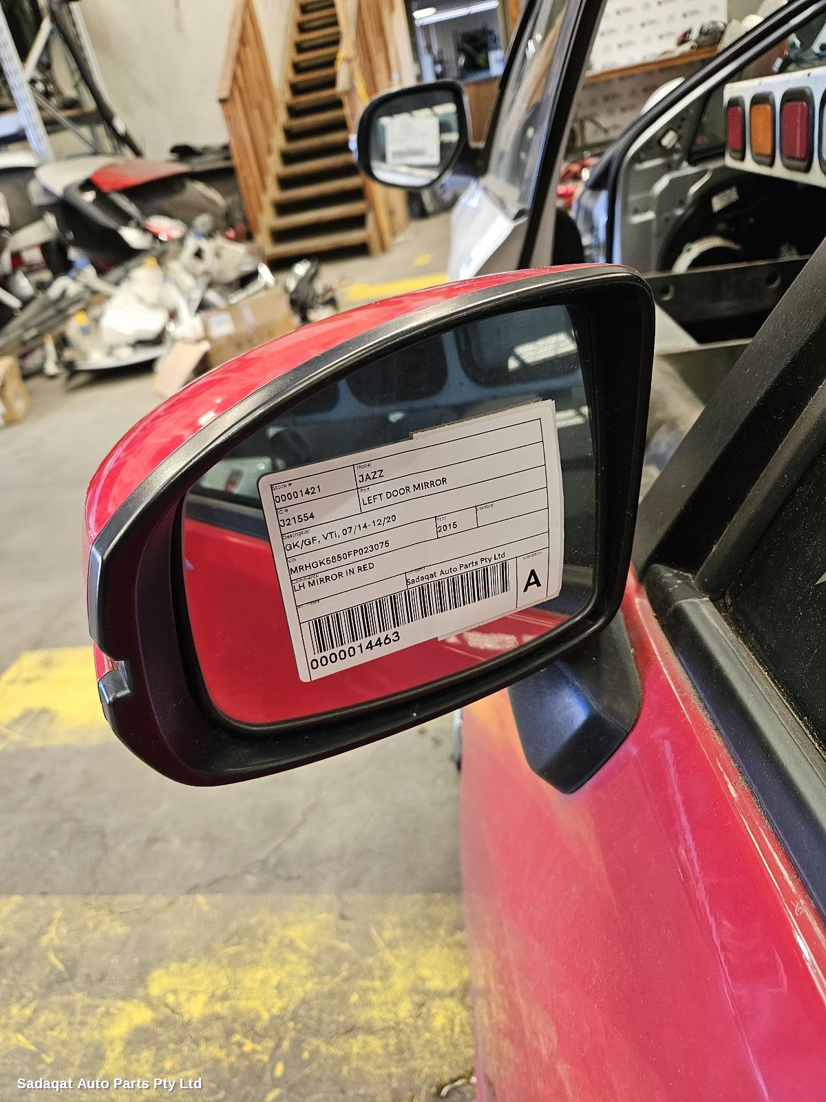 Honda Jazz Left Door Mirror