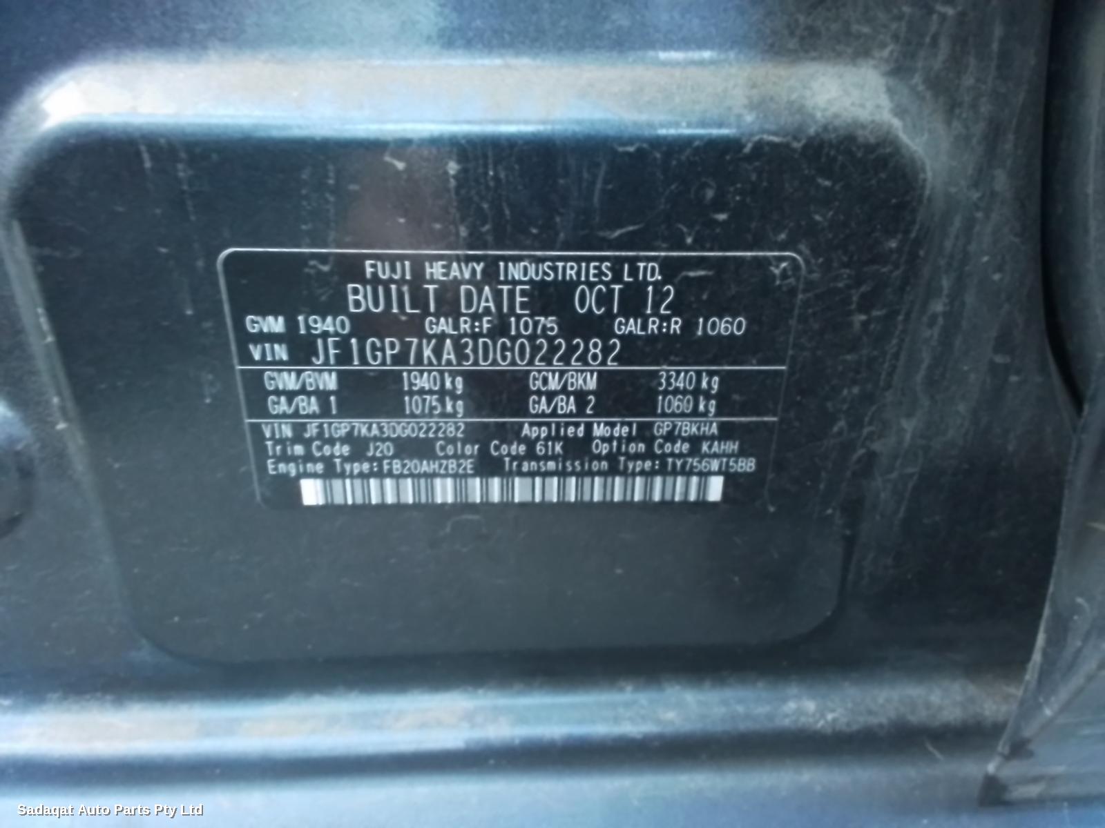 Subaru Xv Differential Centre