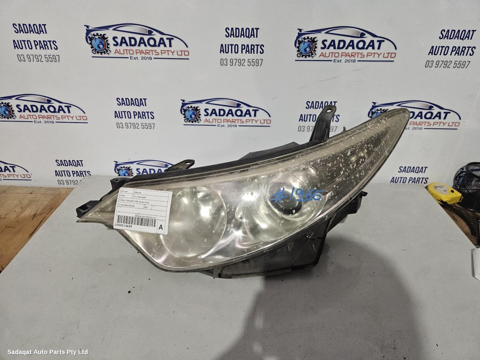 Toyota Tarago Left Headlamp