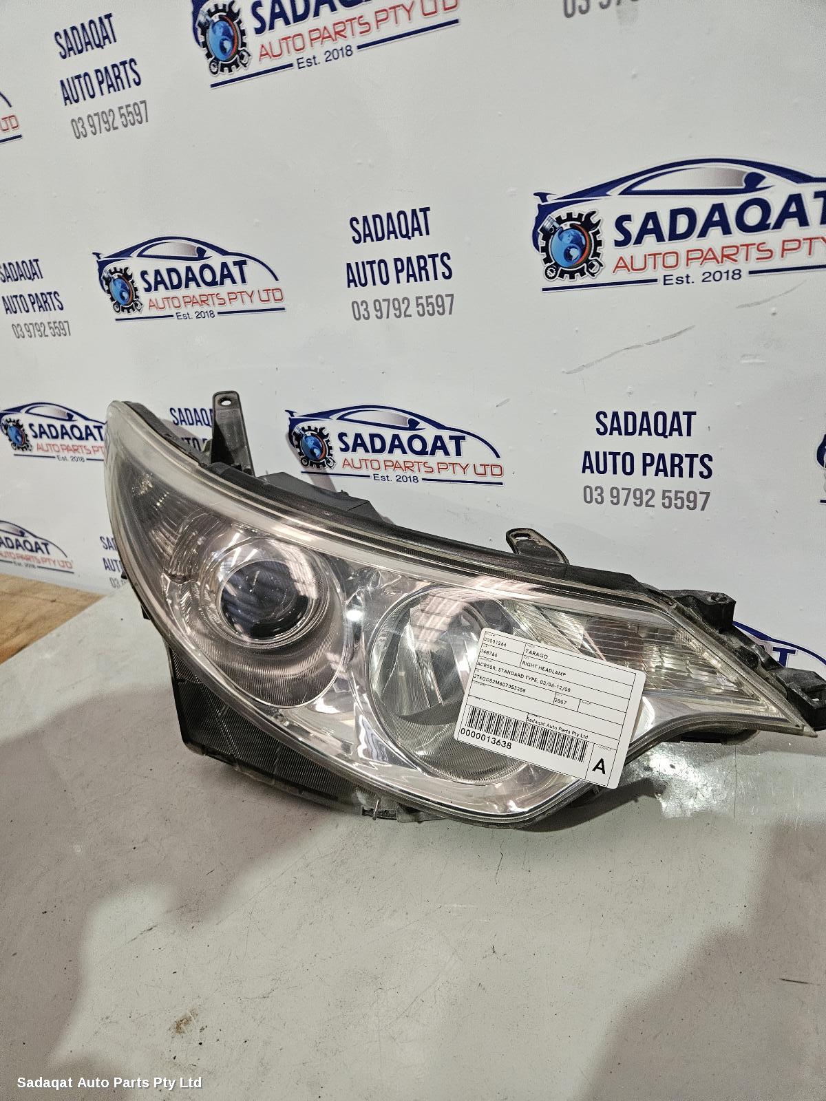 Toyota Tarago Right Headlamp