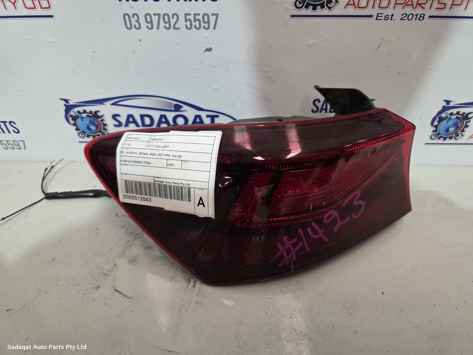 Kia Cerato Left Taillight
