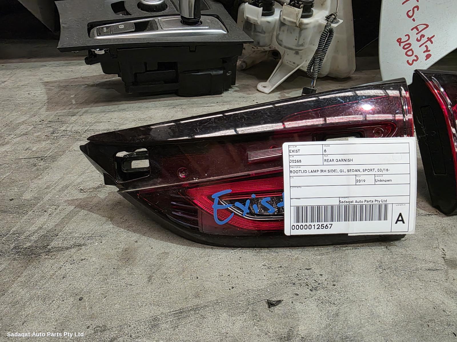 Mazda 6 Rear Garnish