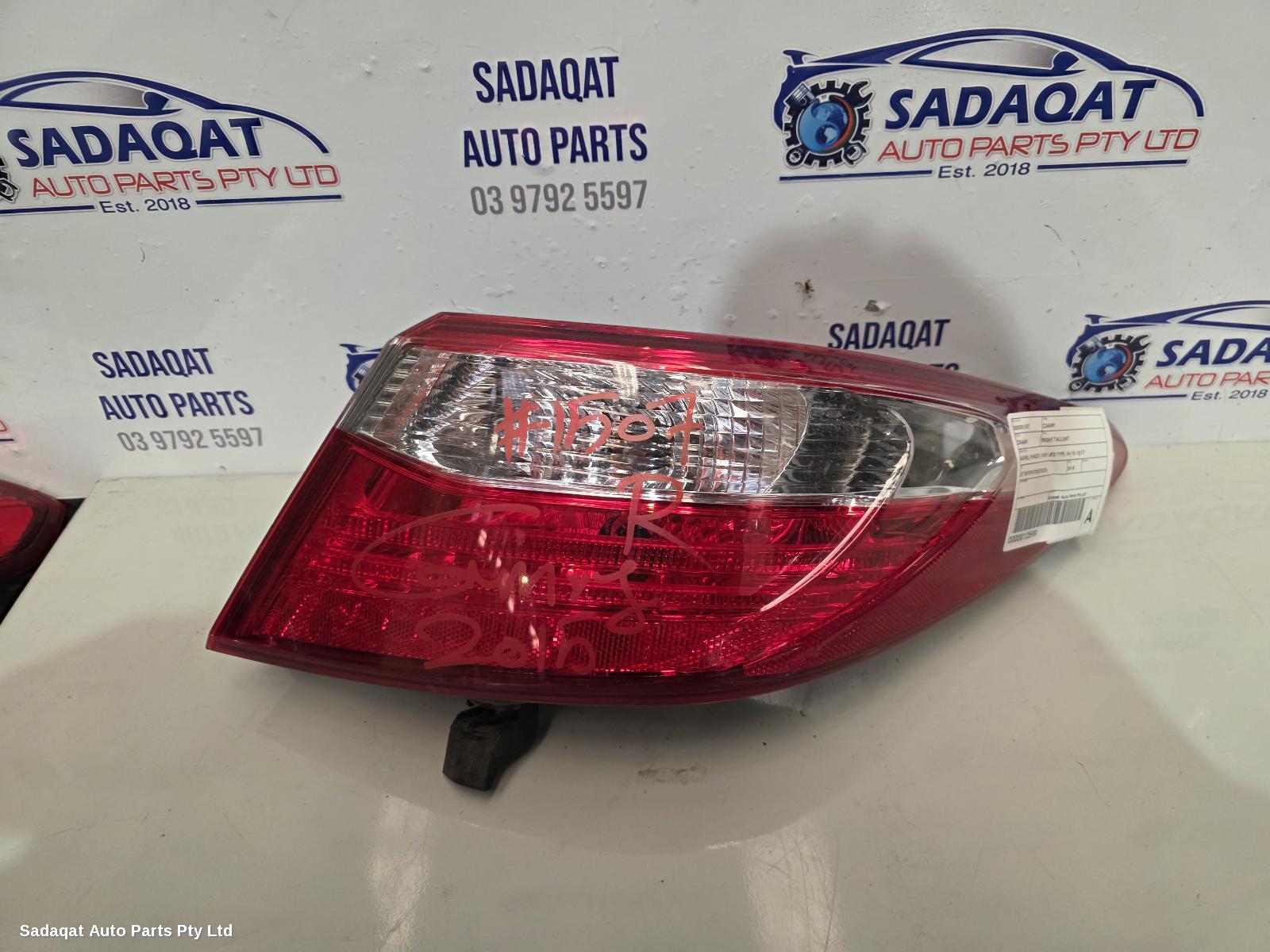 Toyota Camry Right Taillight