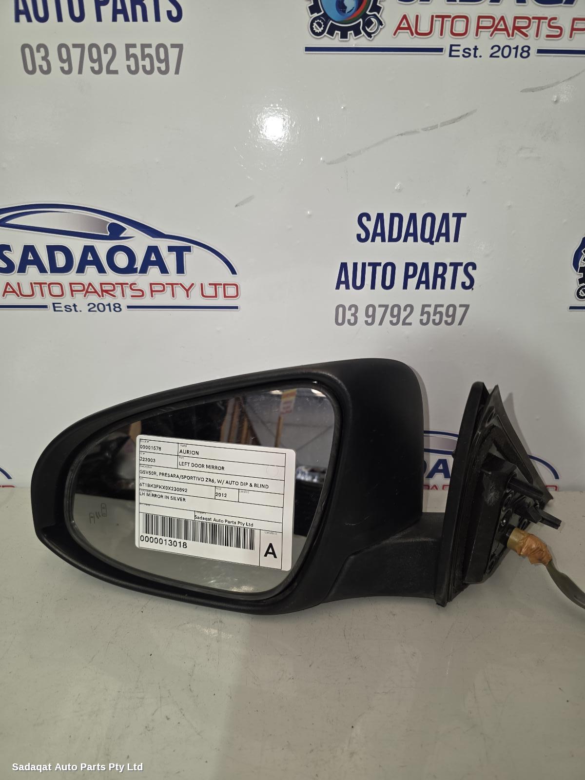 Toyota Aurion Left Door Mirror
