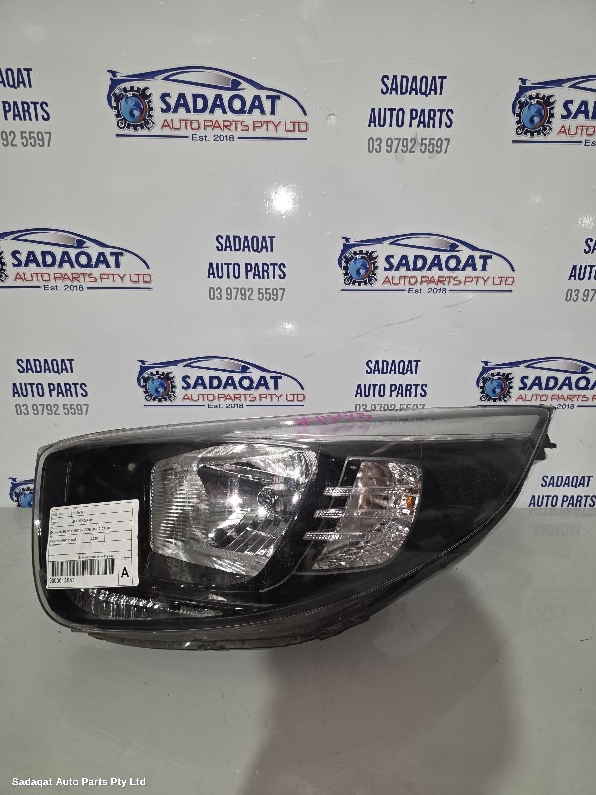 Kia Picanto Left Headlamp