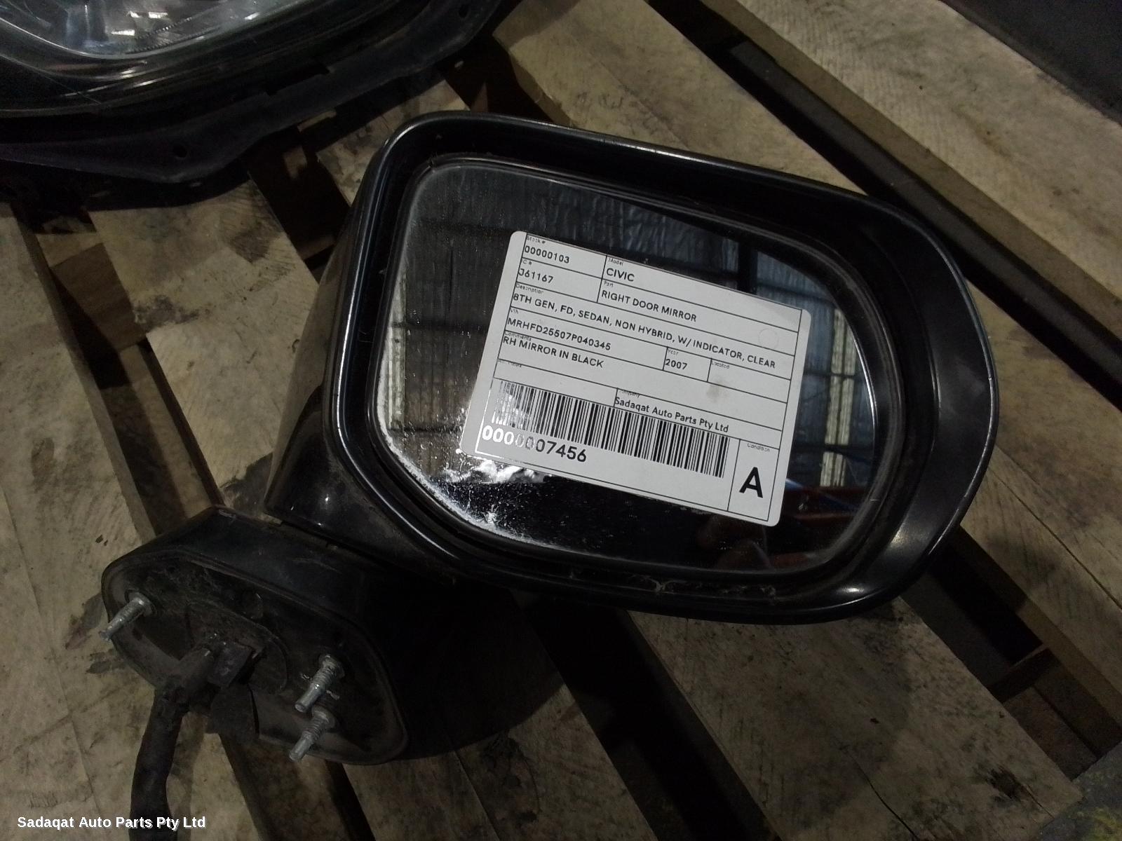 Honda Civic Right Door Mirror