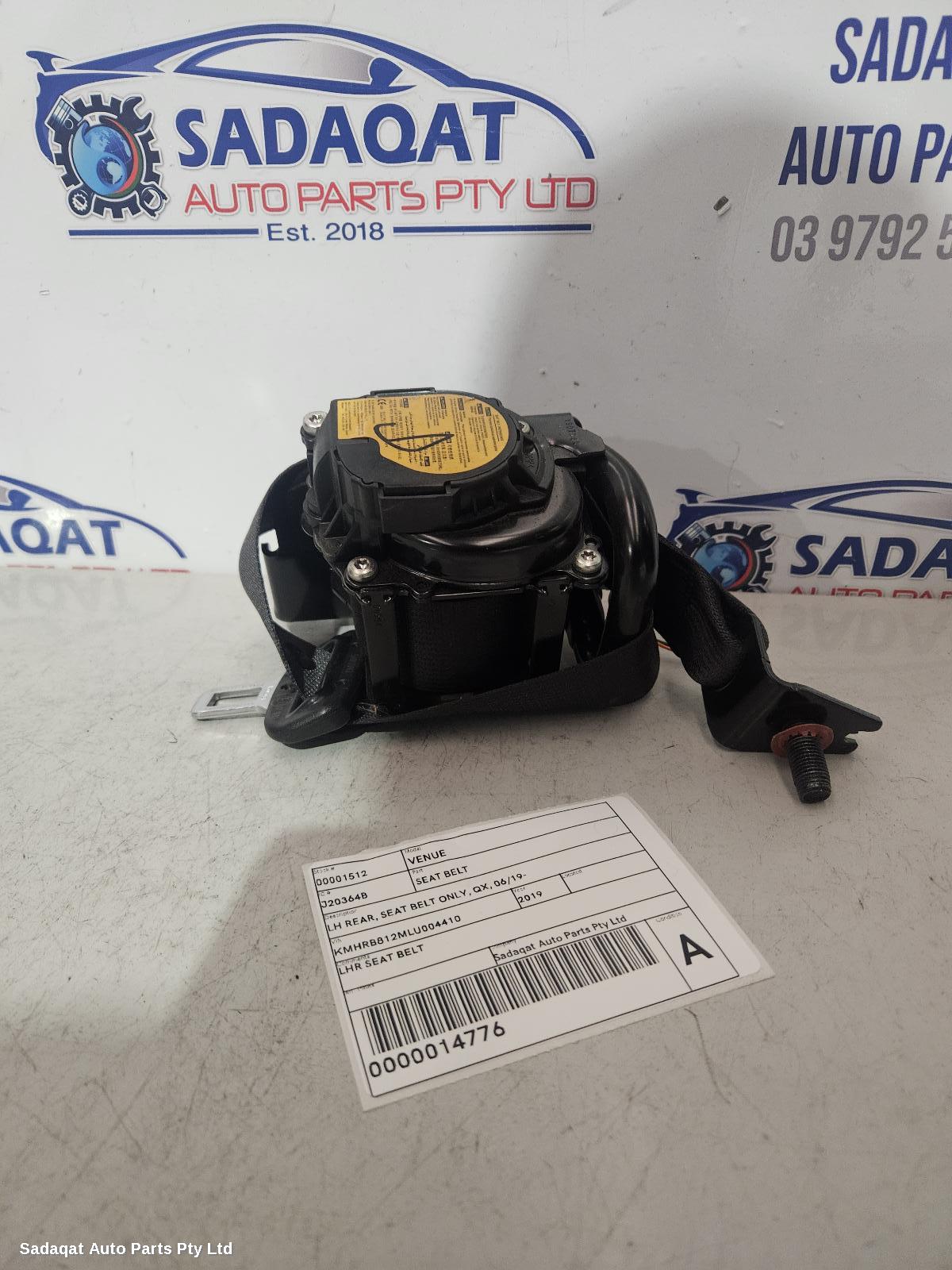 Hyundai Venue Seatbelt/stalk