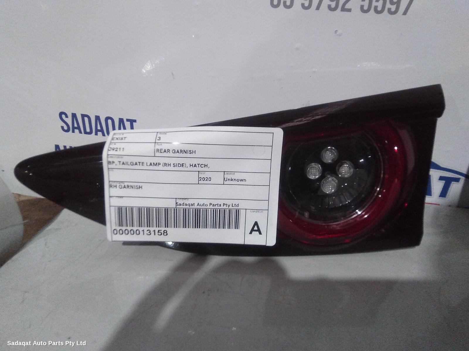 Mazda 3 Rear Garnish