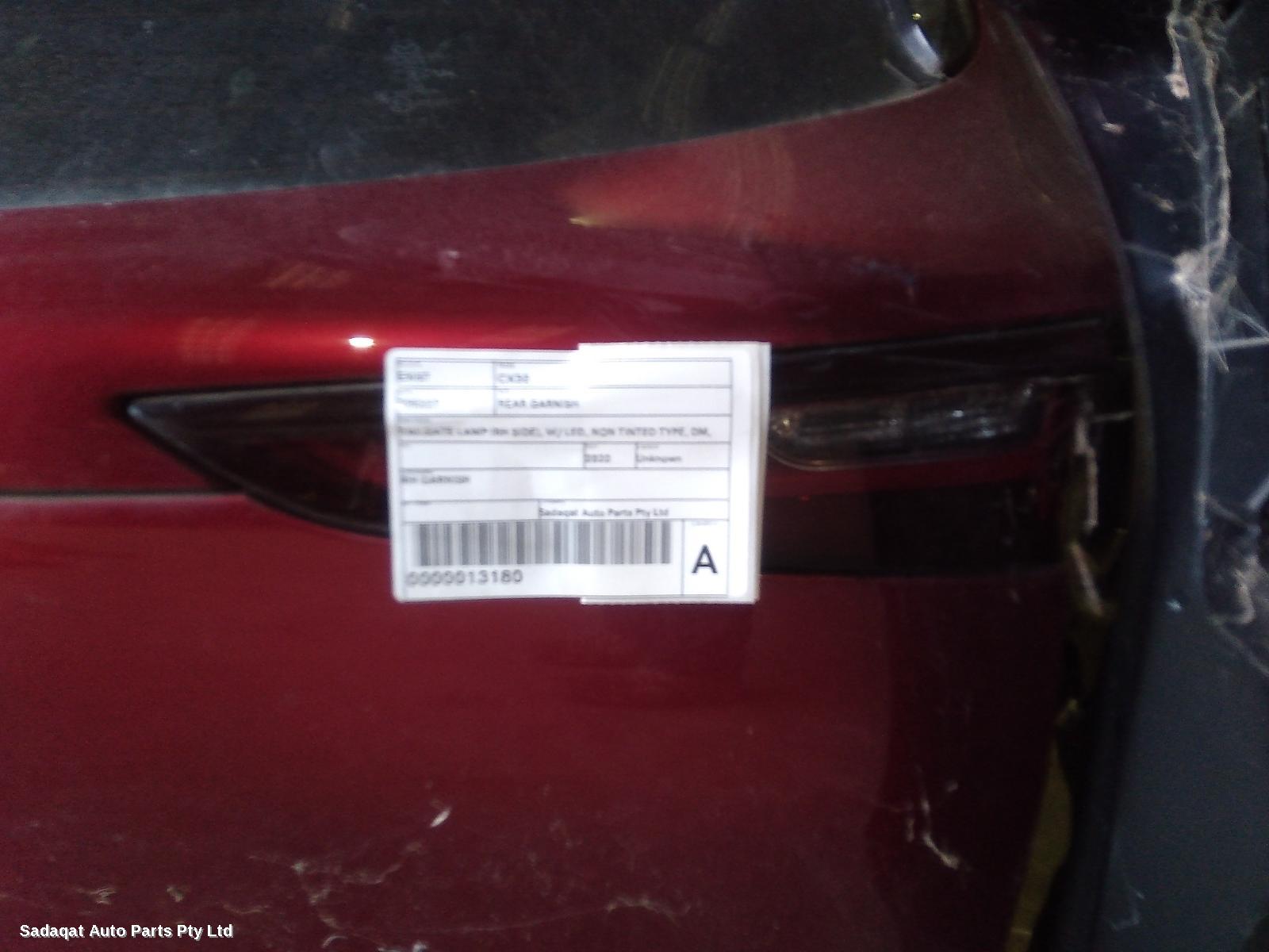 Mazda Cx30 Rear Garnish