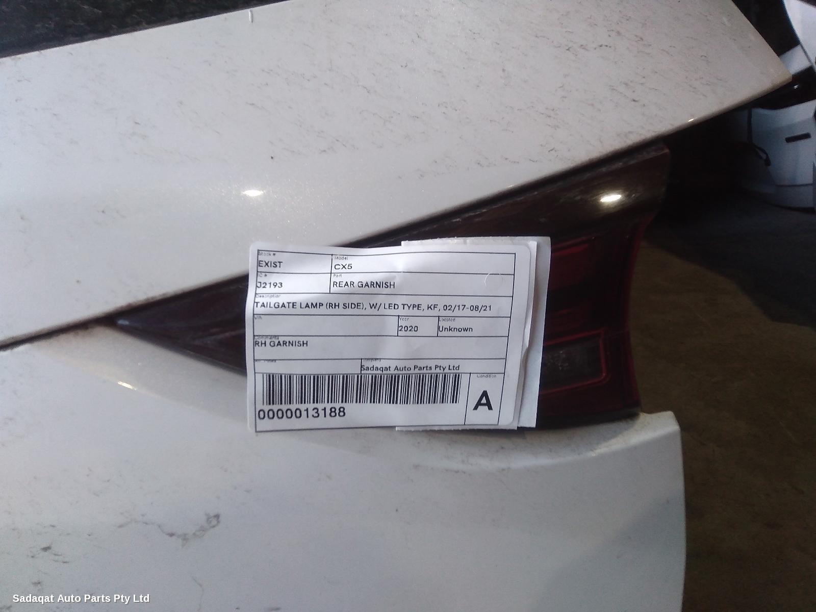 Mazda Cx5 Rear Garnish