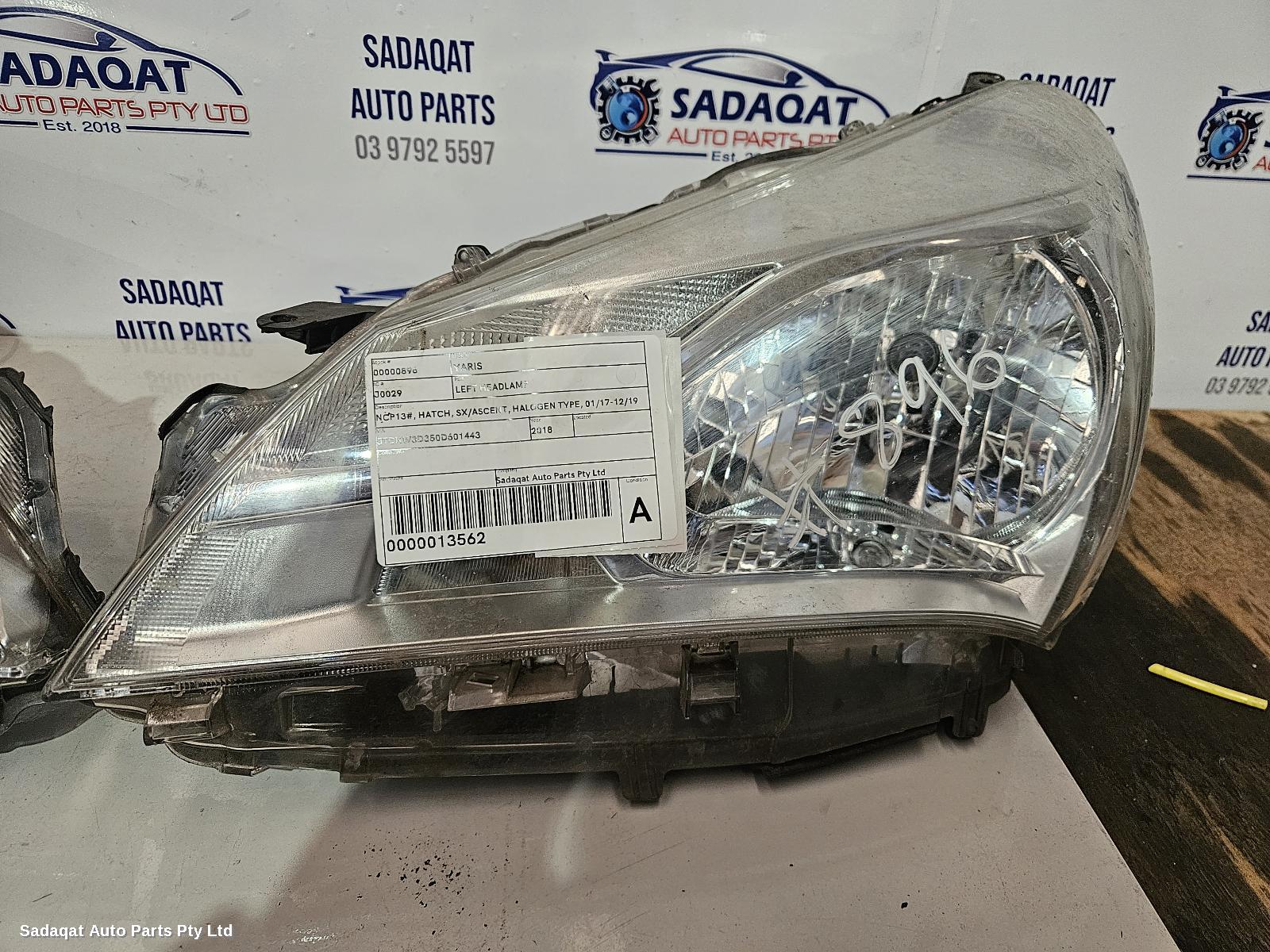Toyota Yaris Left Headlamp