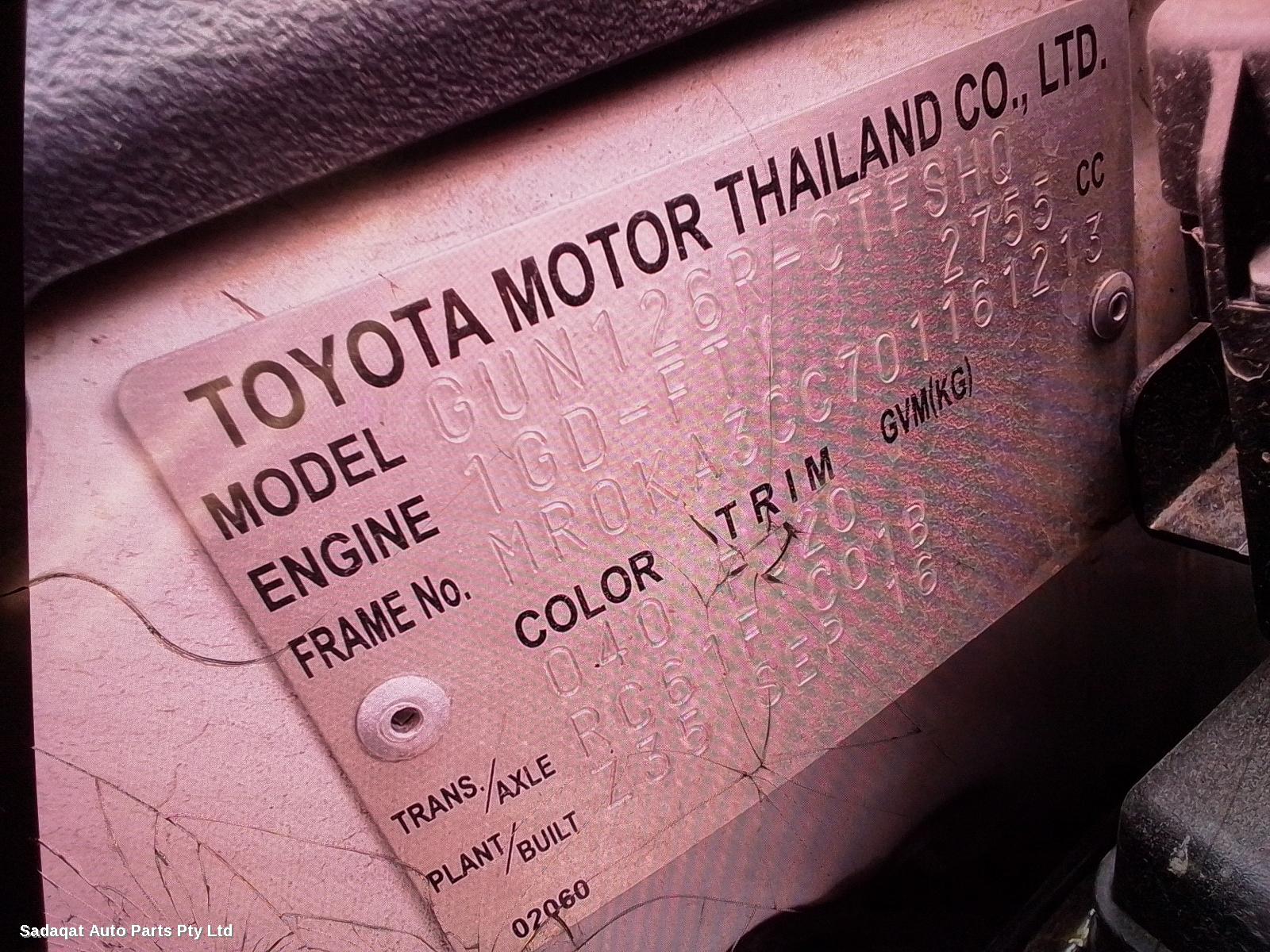 Toyota Hilux Tonneau/cover