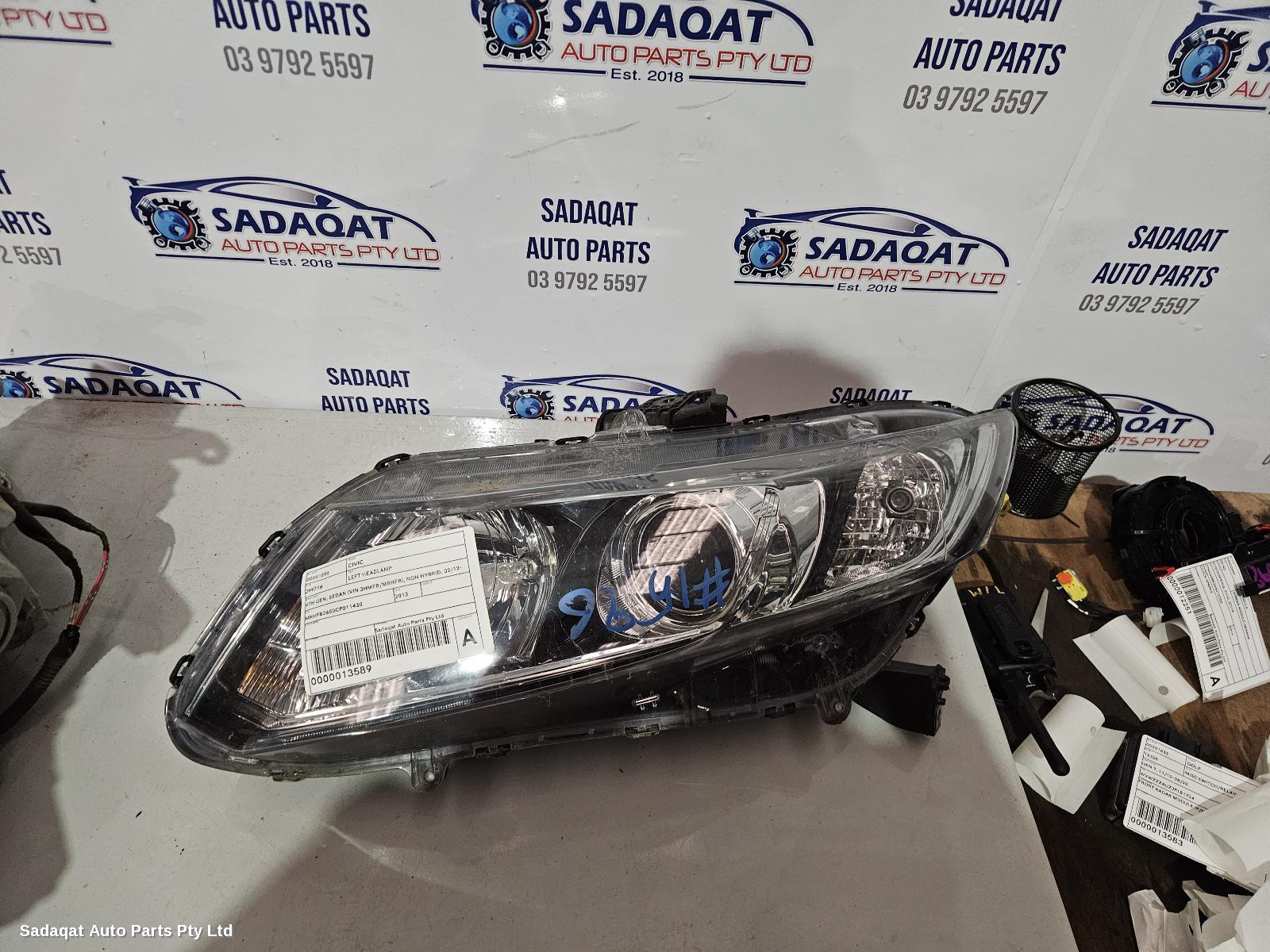 Honda Civic Left Headlamp