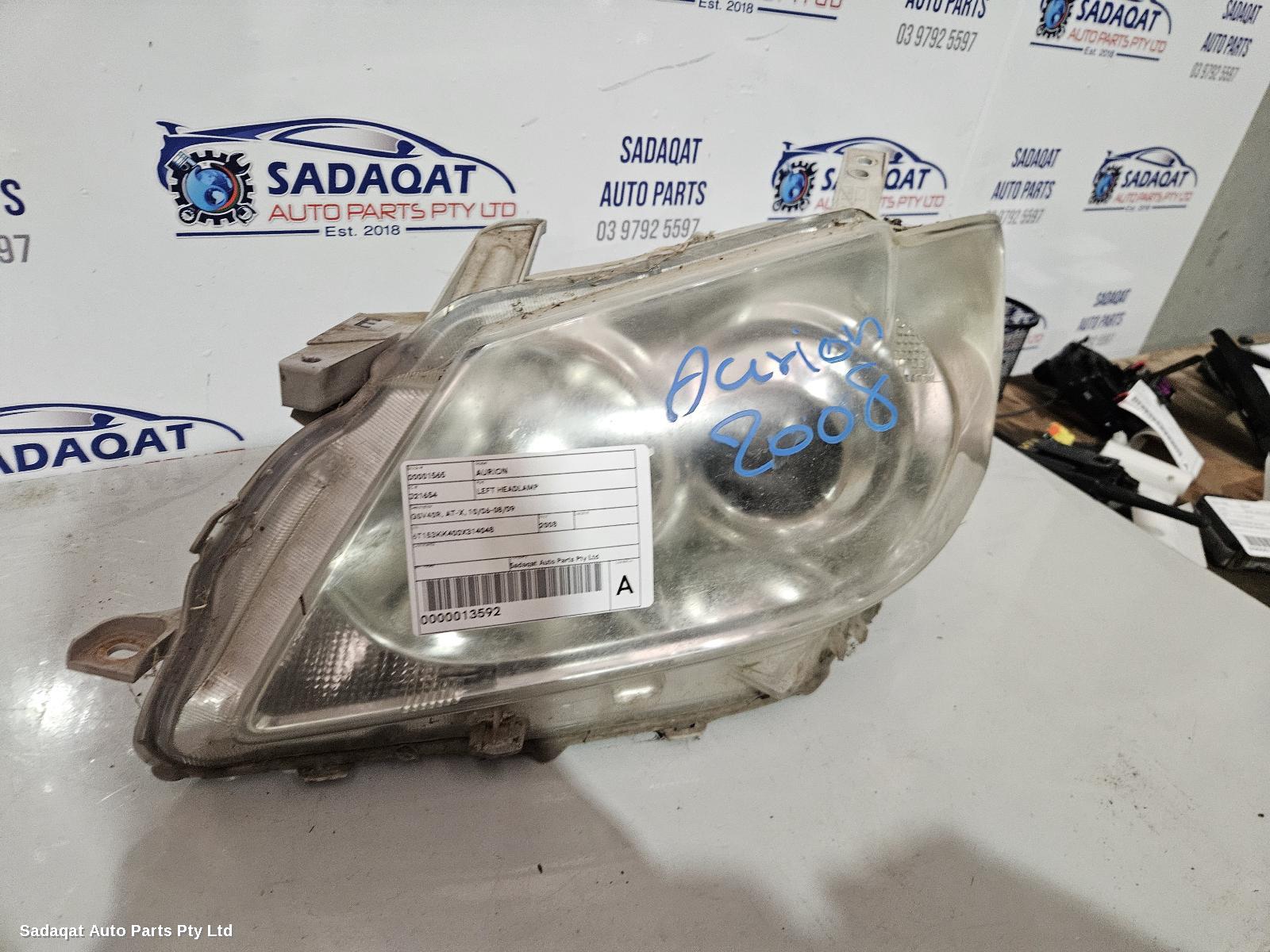 Toyota Aurion Left Headlamp