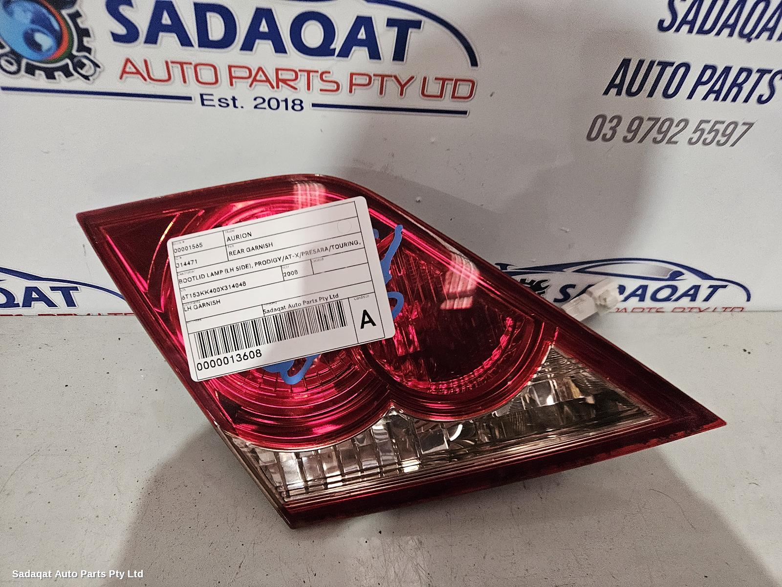 Toyota Aurion Rear Garnish