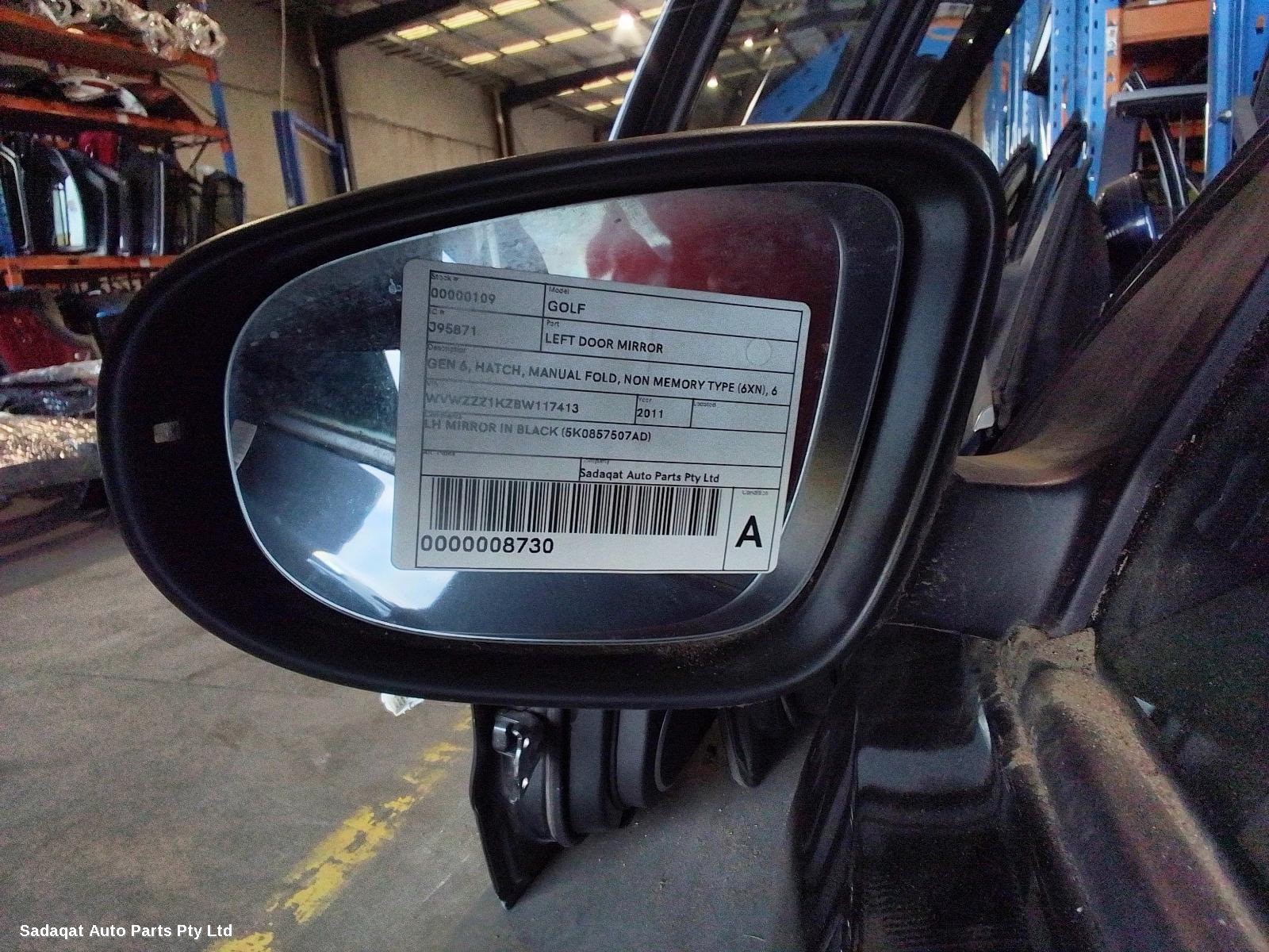 Volkswagen Golf Left Door Mirror