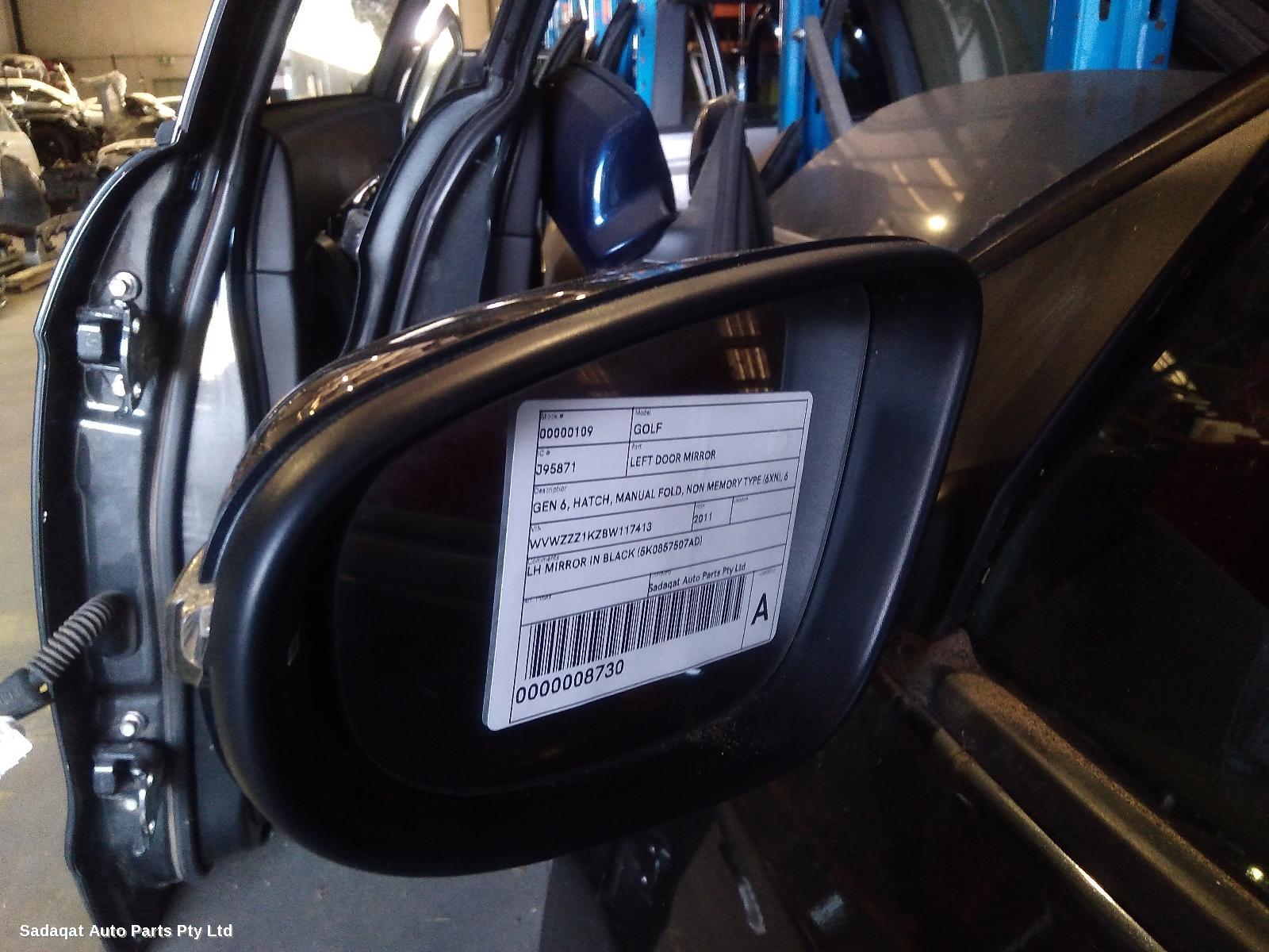 Volkswagen Golf Left Door Mirror