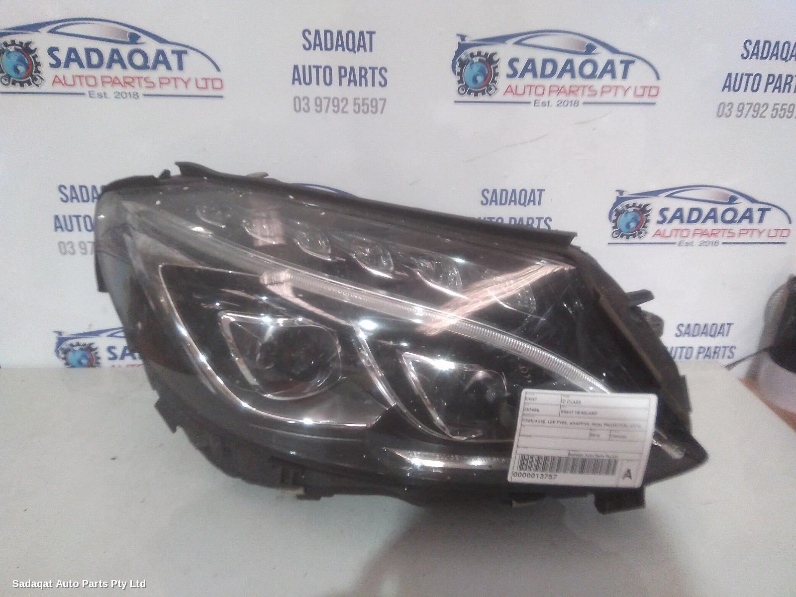 Mercedes C Class Right Headlamp