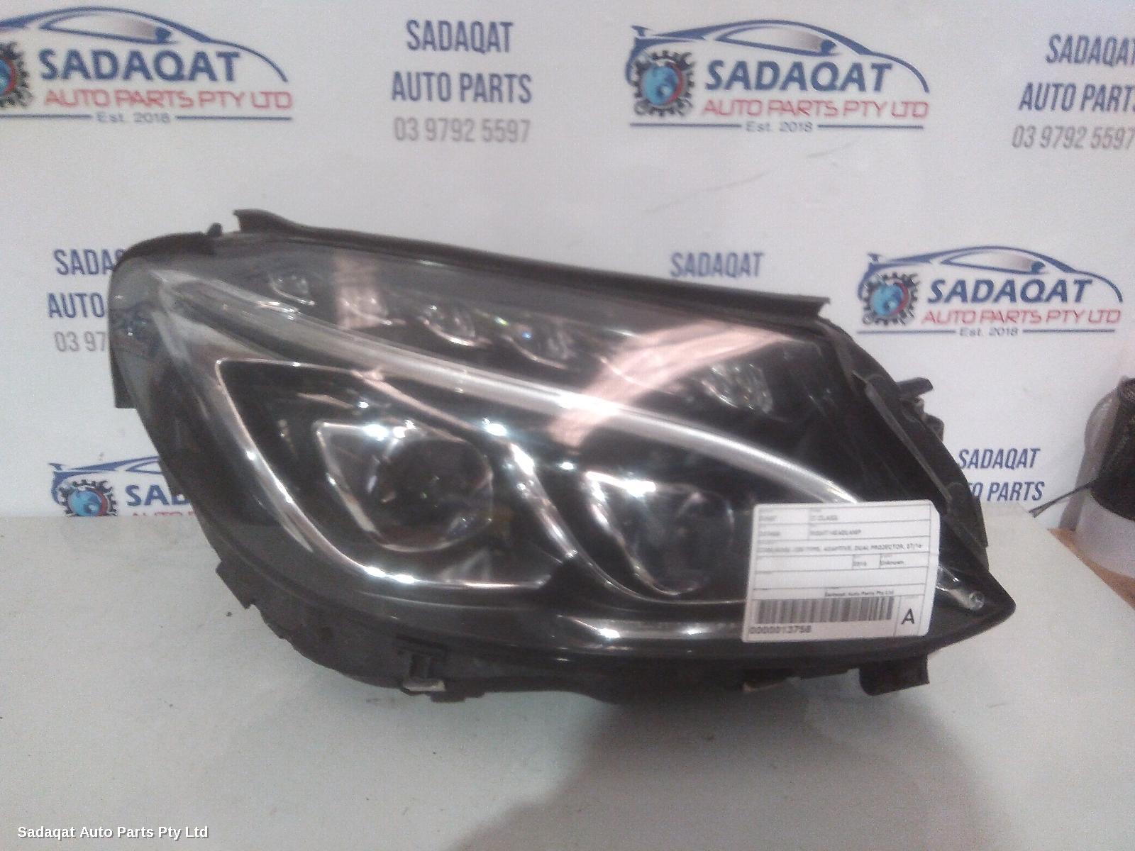 Mercedes C Class Right Headlamp