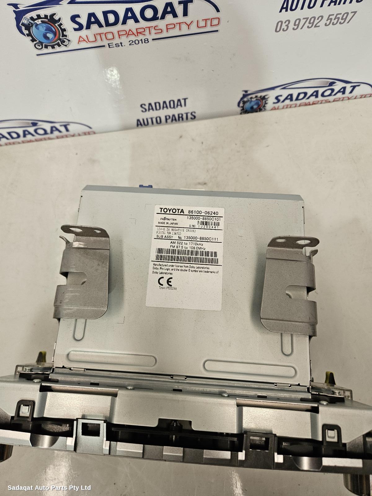 Toyota Aurion Radio/cd/dvd/sat/tv