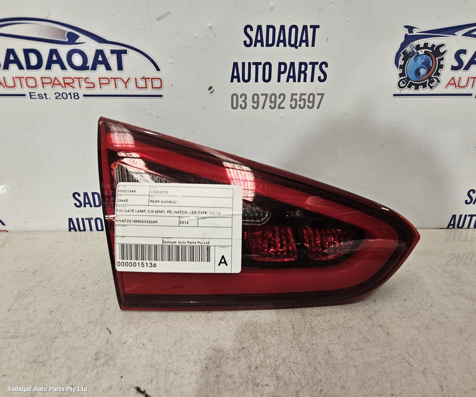 Kia Cerato Rear Garnish