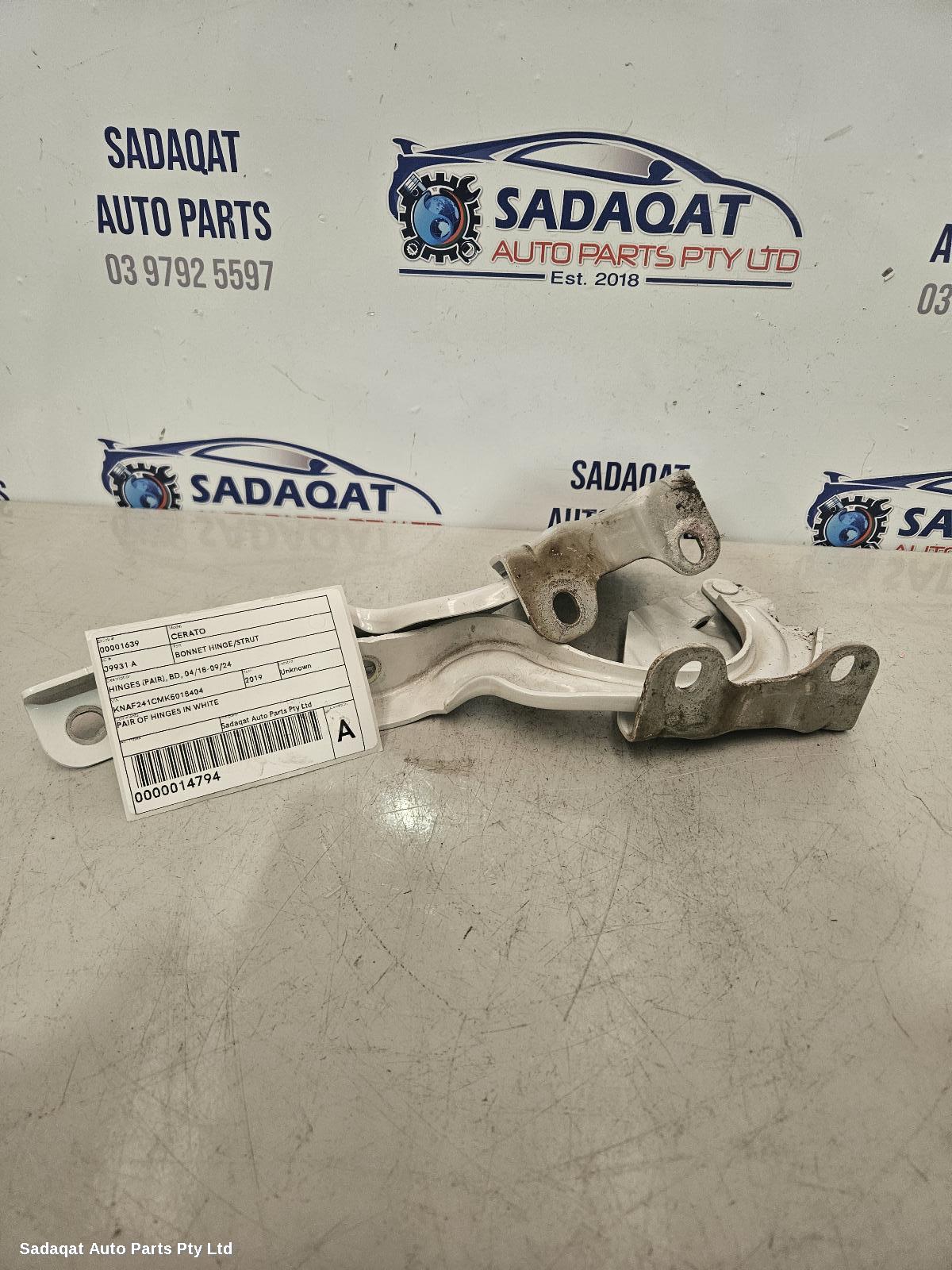 Kia Cerato Bonnet Hinge/strut