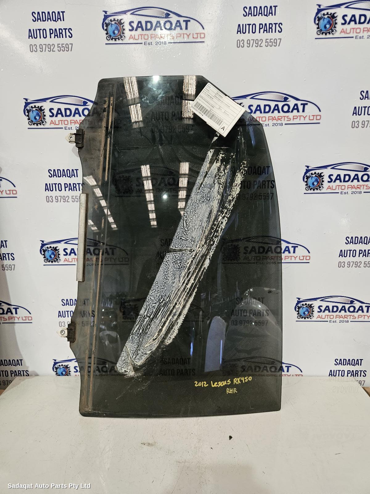 Lexus Rx Series Right Rear Door Window