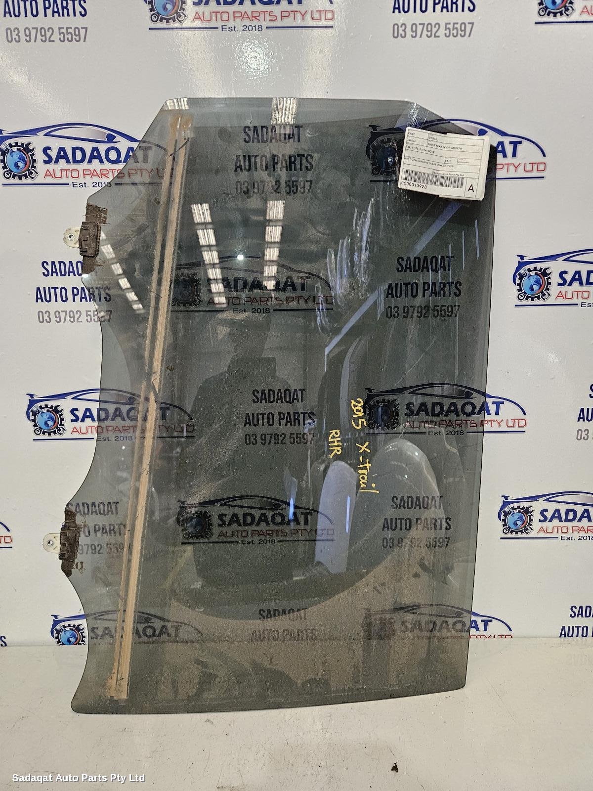 Nissan Xtrail Right Rear Door Window