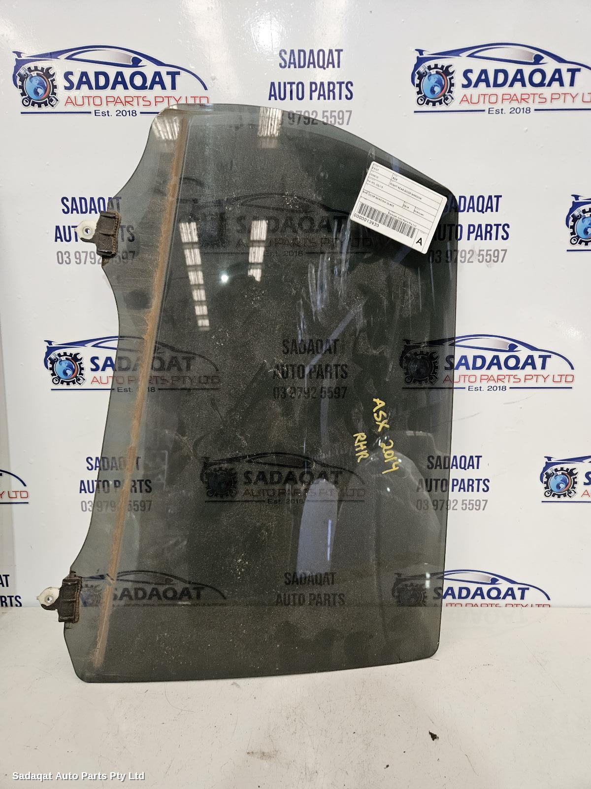 Mitsubishi Asx Right Rear Door Window