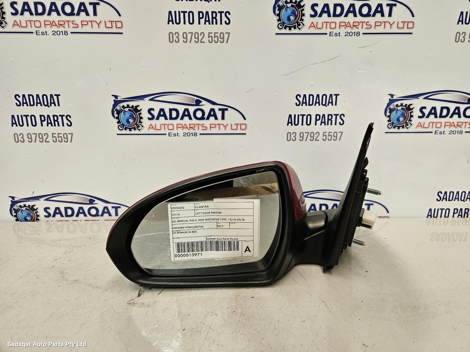Hyundai Elantra Left Door Mirror