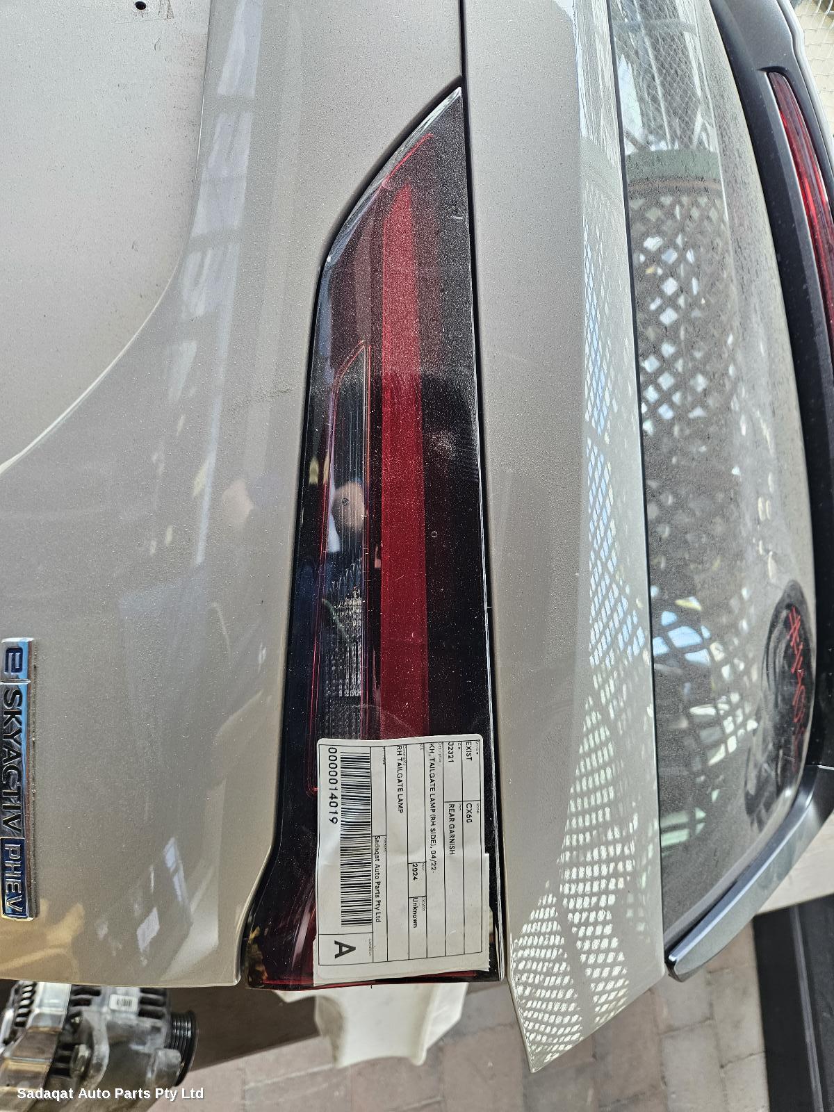 Mazda Cx60 Rear Garnish