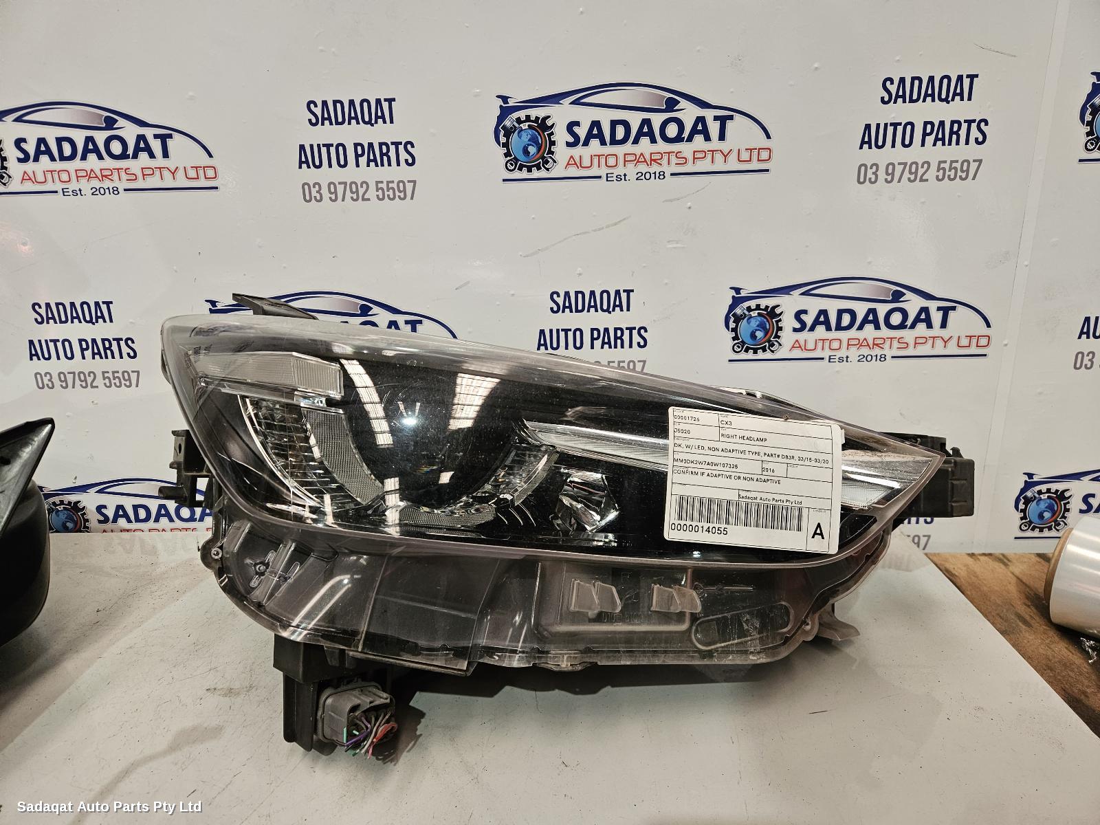 Mazda Cx3 Right Headlamp