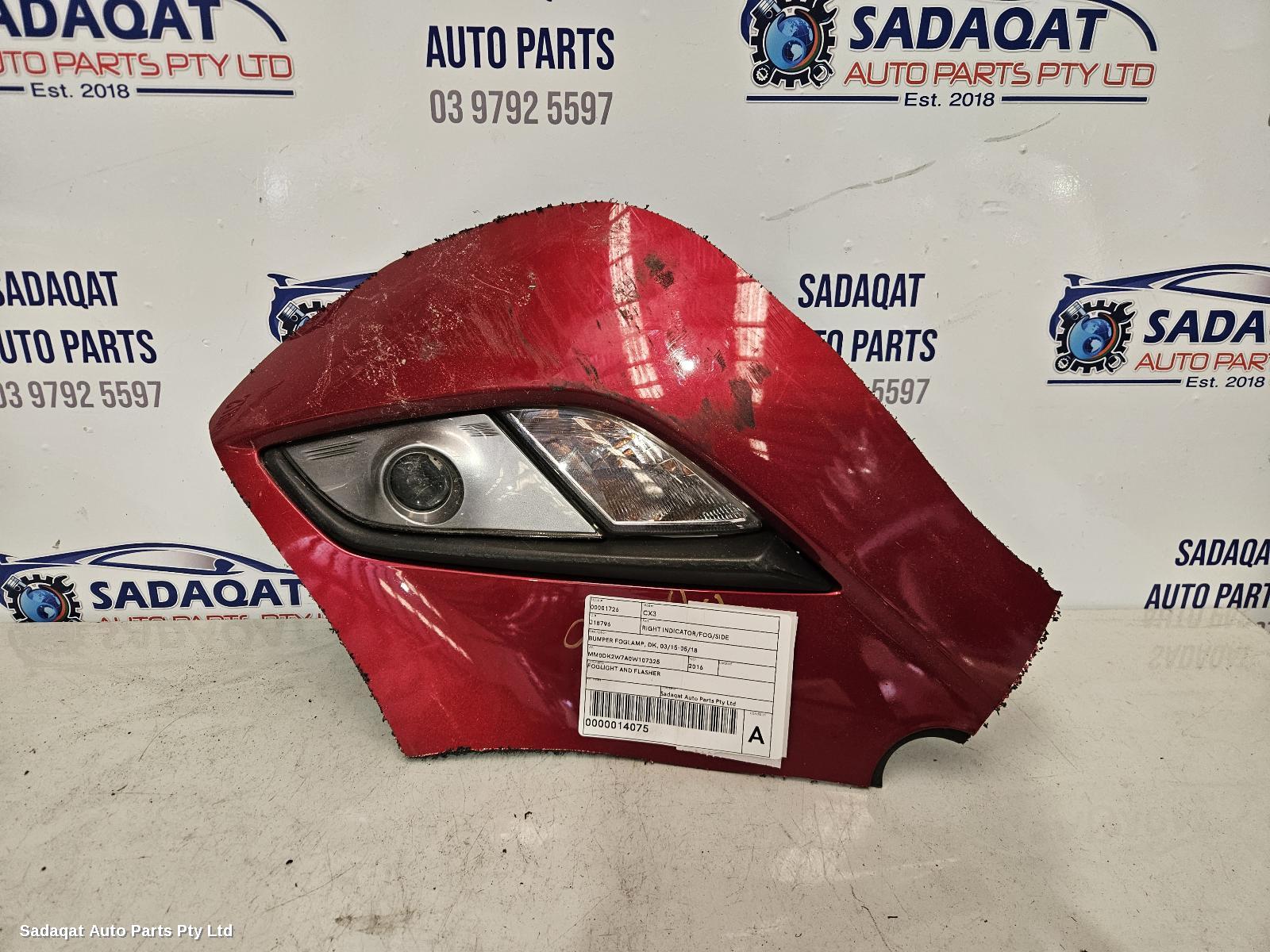 Mazda Cx3 Right Indicator/fog/side