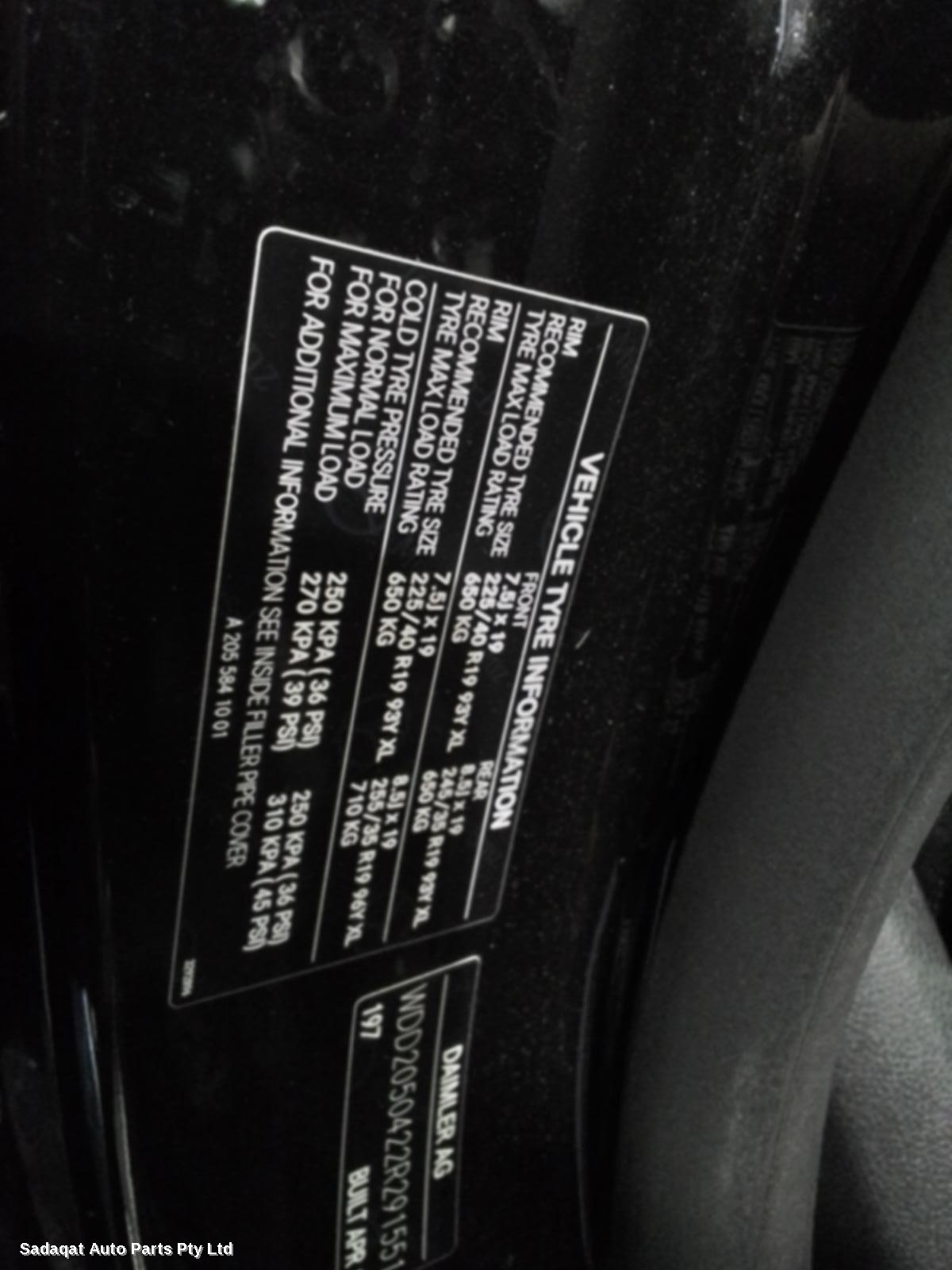 Mercedes C Class Right Headlamp