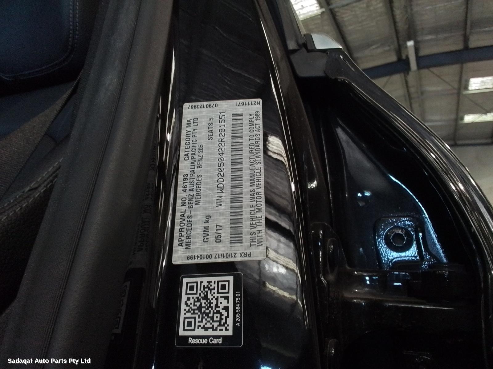 Mercedes C Class Right Headlamp