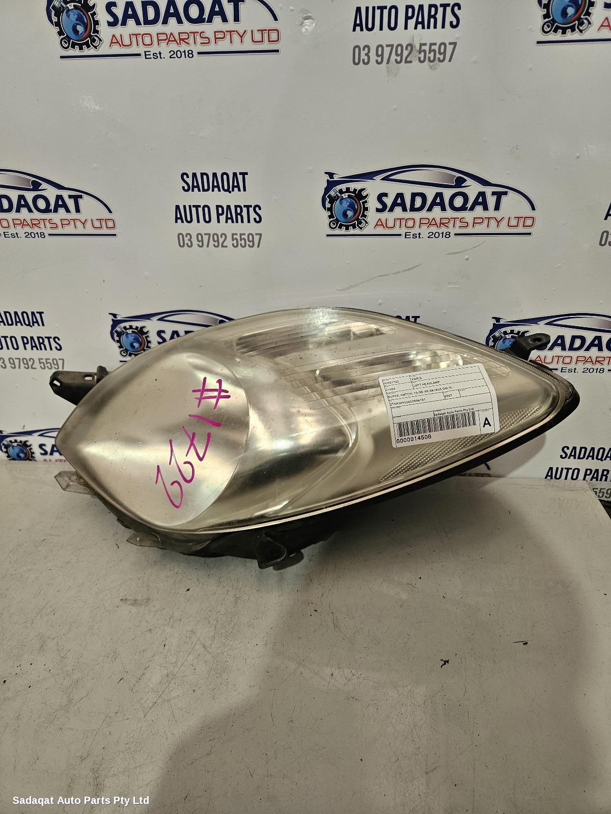 Toyota Yaris Left Headlamp