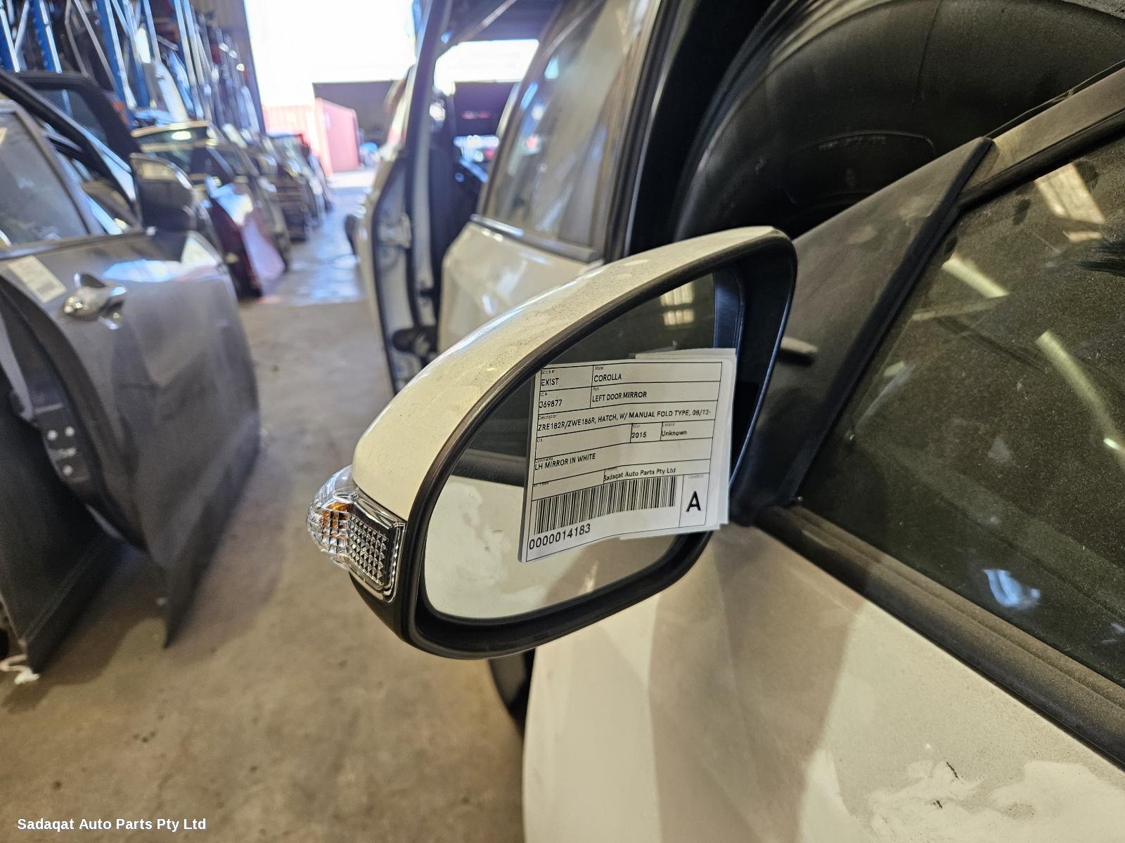 Toyota Corolla Left Door Mirror
