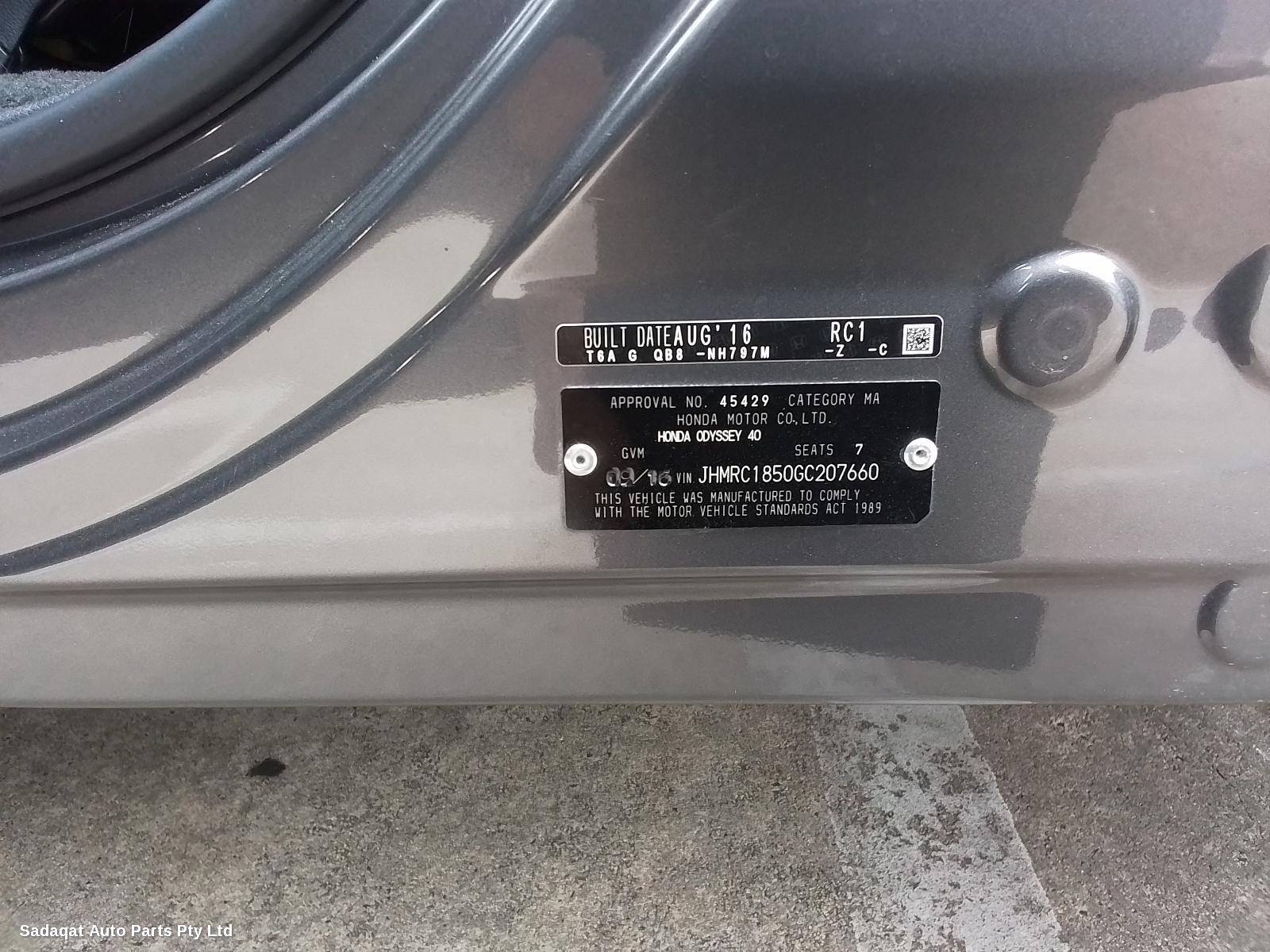 Honda Odyssey 3rd Seat