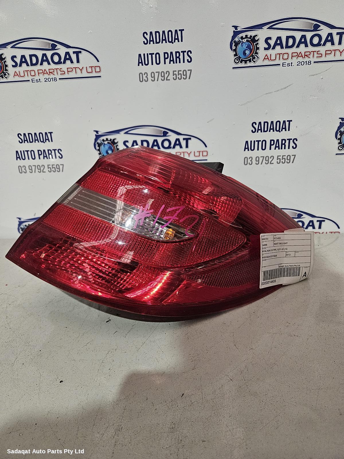 Mercedes B Class Right Taillight
