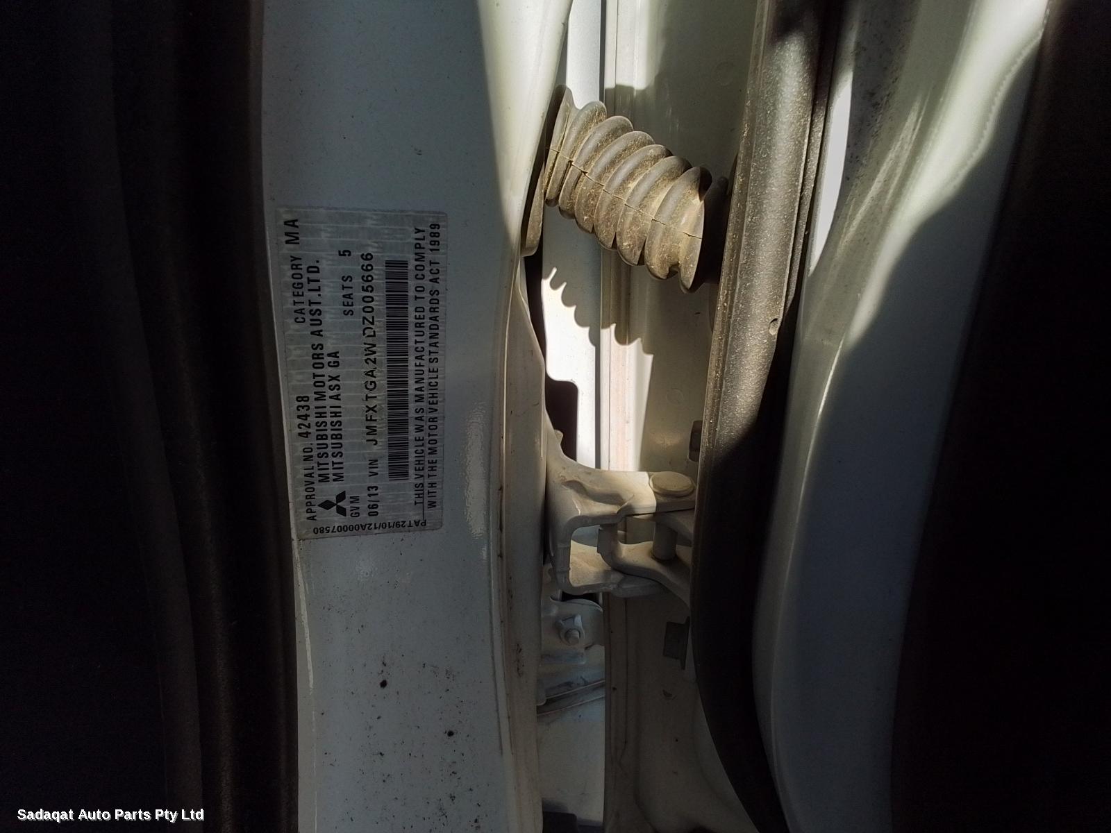 Mitsubishi Asx Bootlid/tailgate