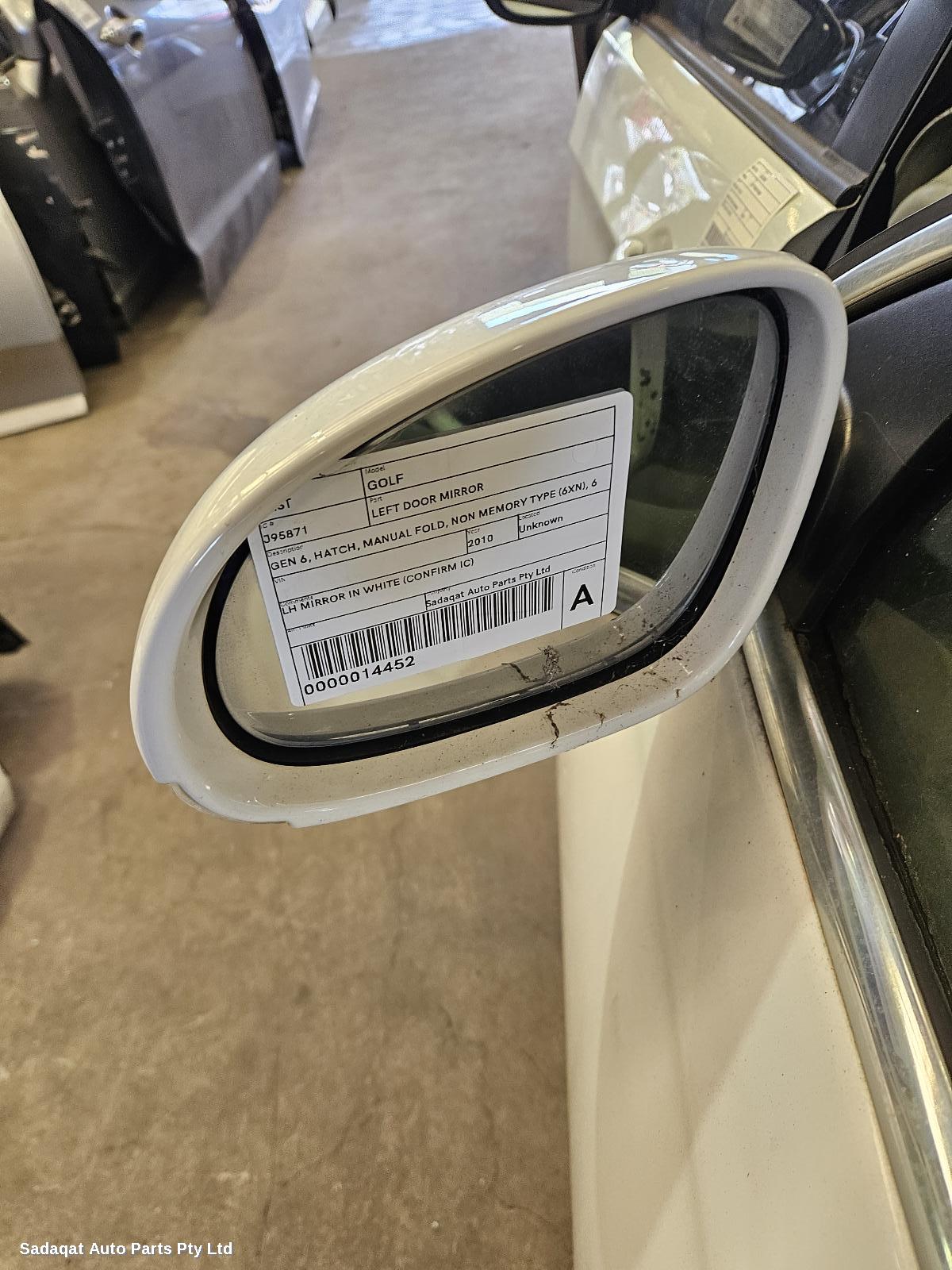 Volkswagen Golf Left Door Mirror