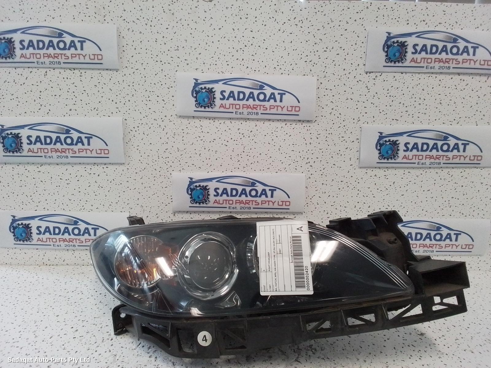 Mazda 3 Right Headlamp