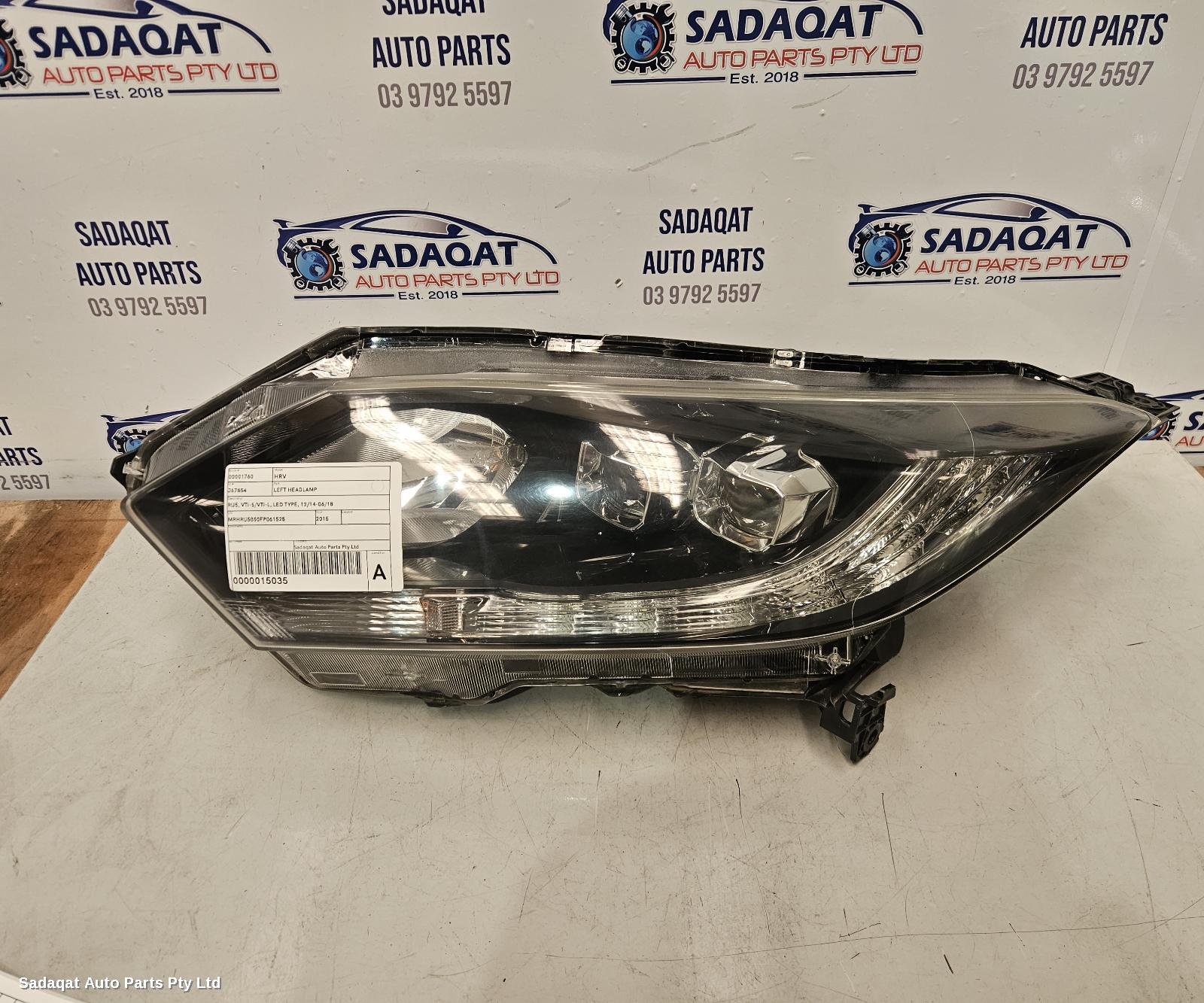 Honda Hrv Left Headlamp